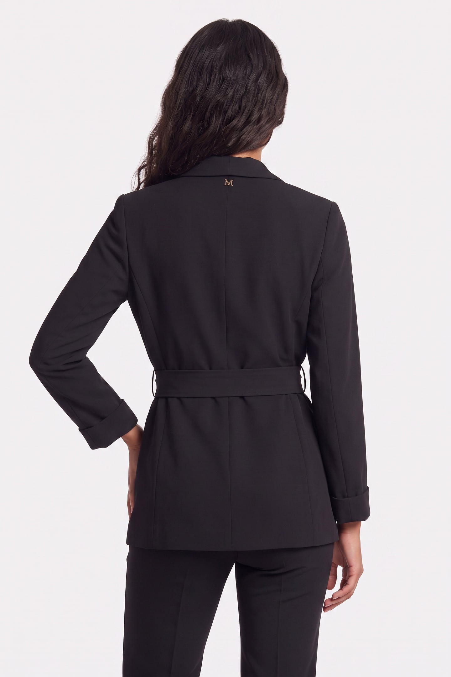 AMY BELTED BLAZER JET BLACK A996 2