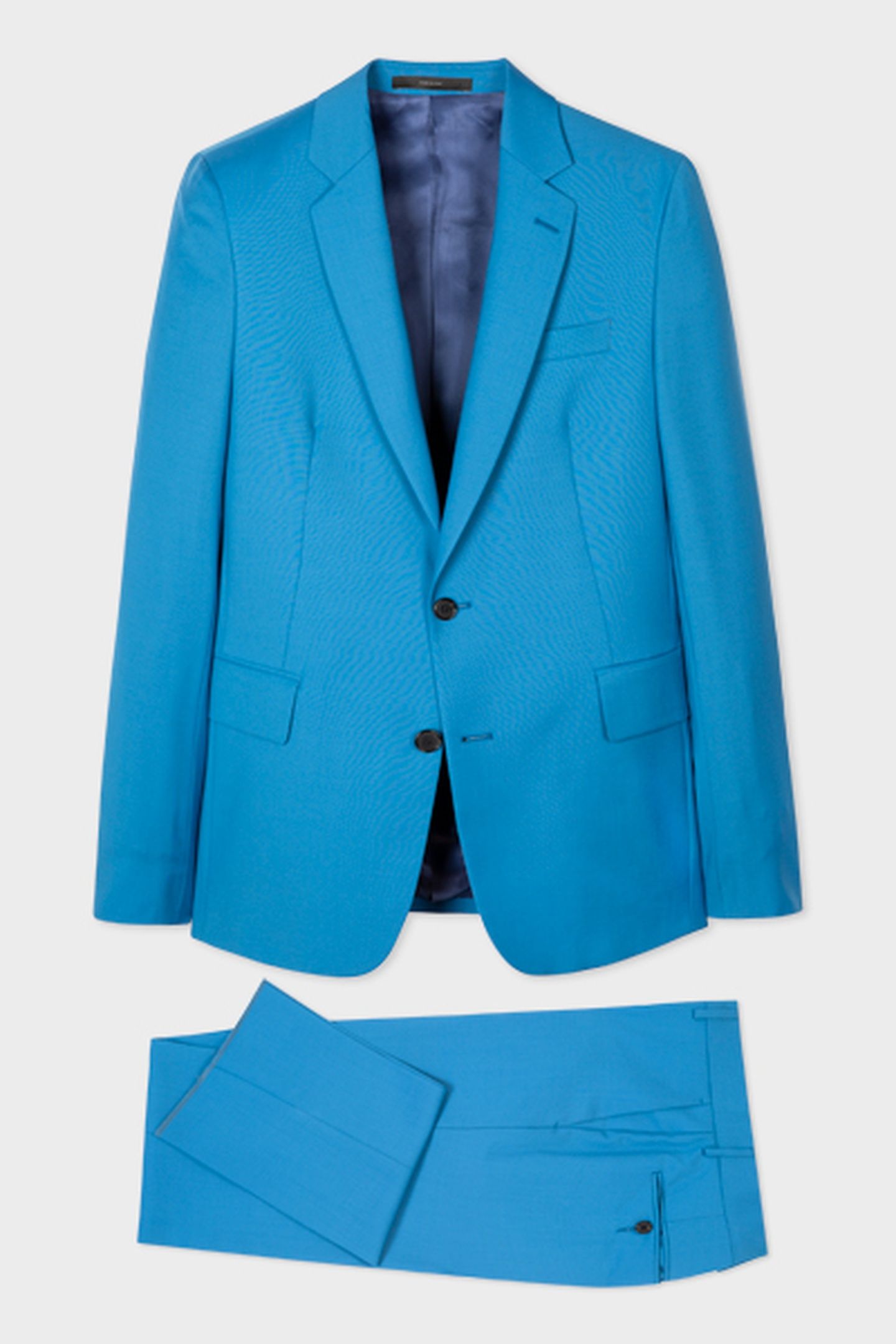 GENTS 2 BUTTON SUIT COBALT BLUE 4