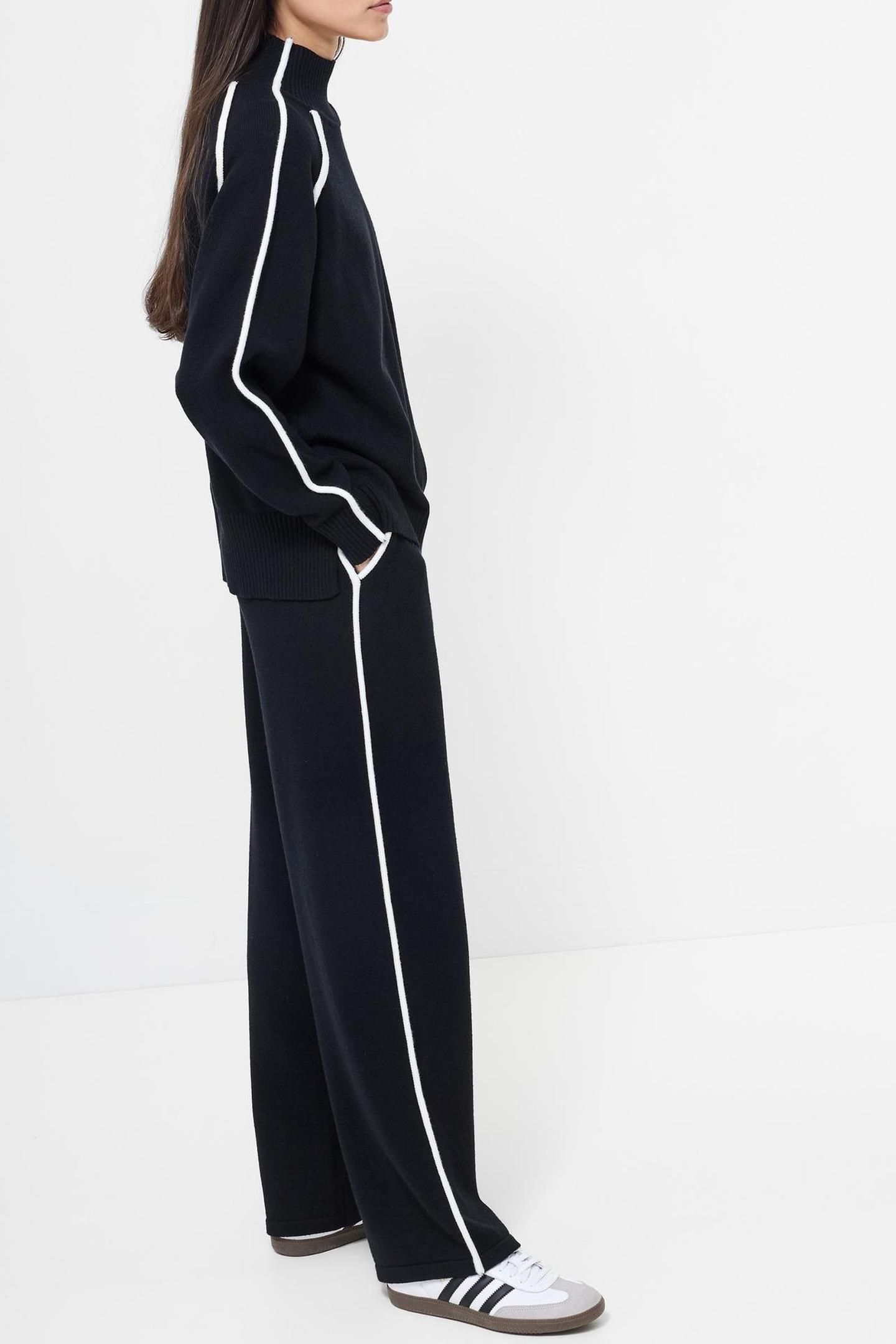 JORDAN HIGH NK LS JUMPER BLACK/PORCELAIN CRM 3