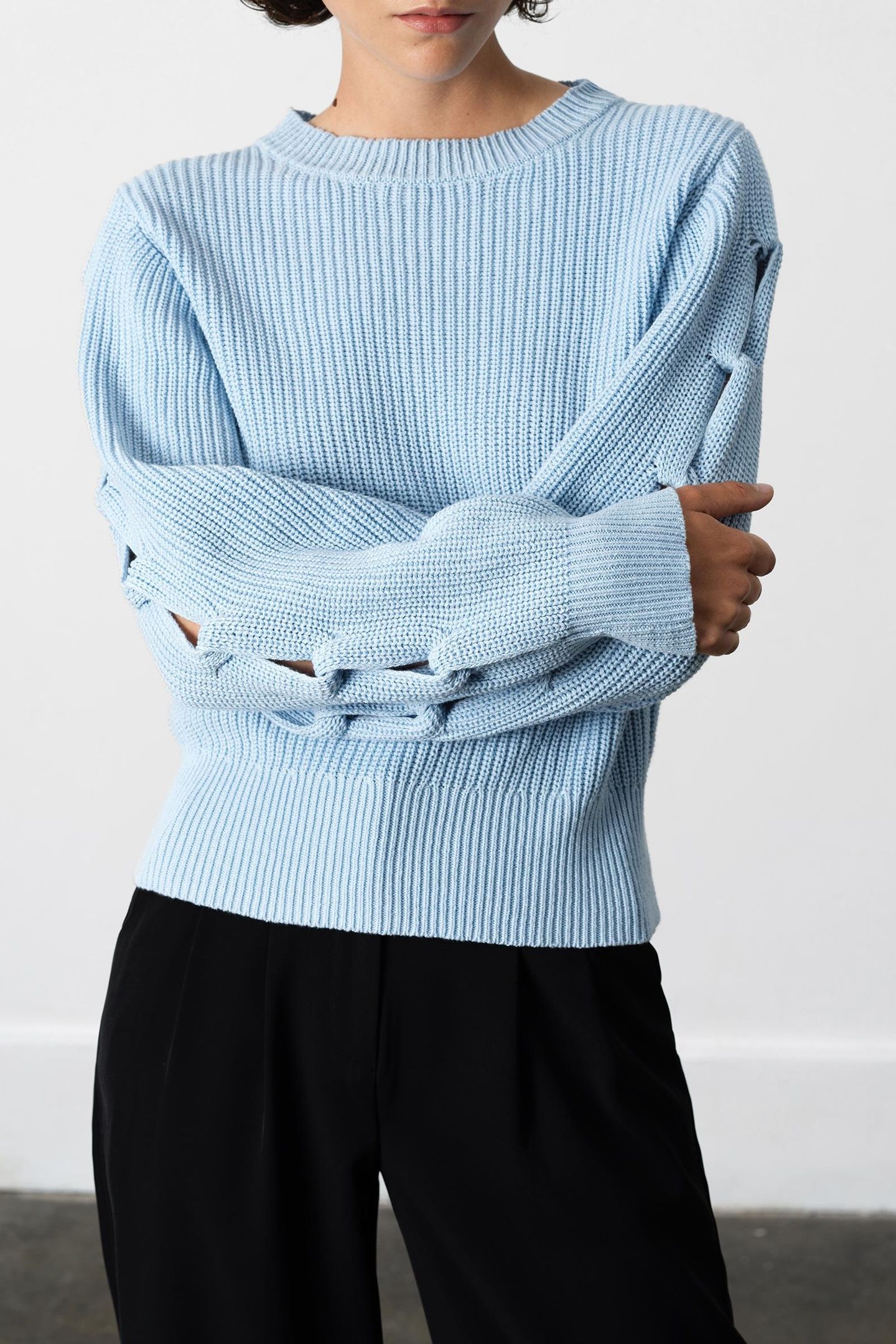 GLINDA BRAID SLV JUMPER ARCTIC BLUE 2