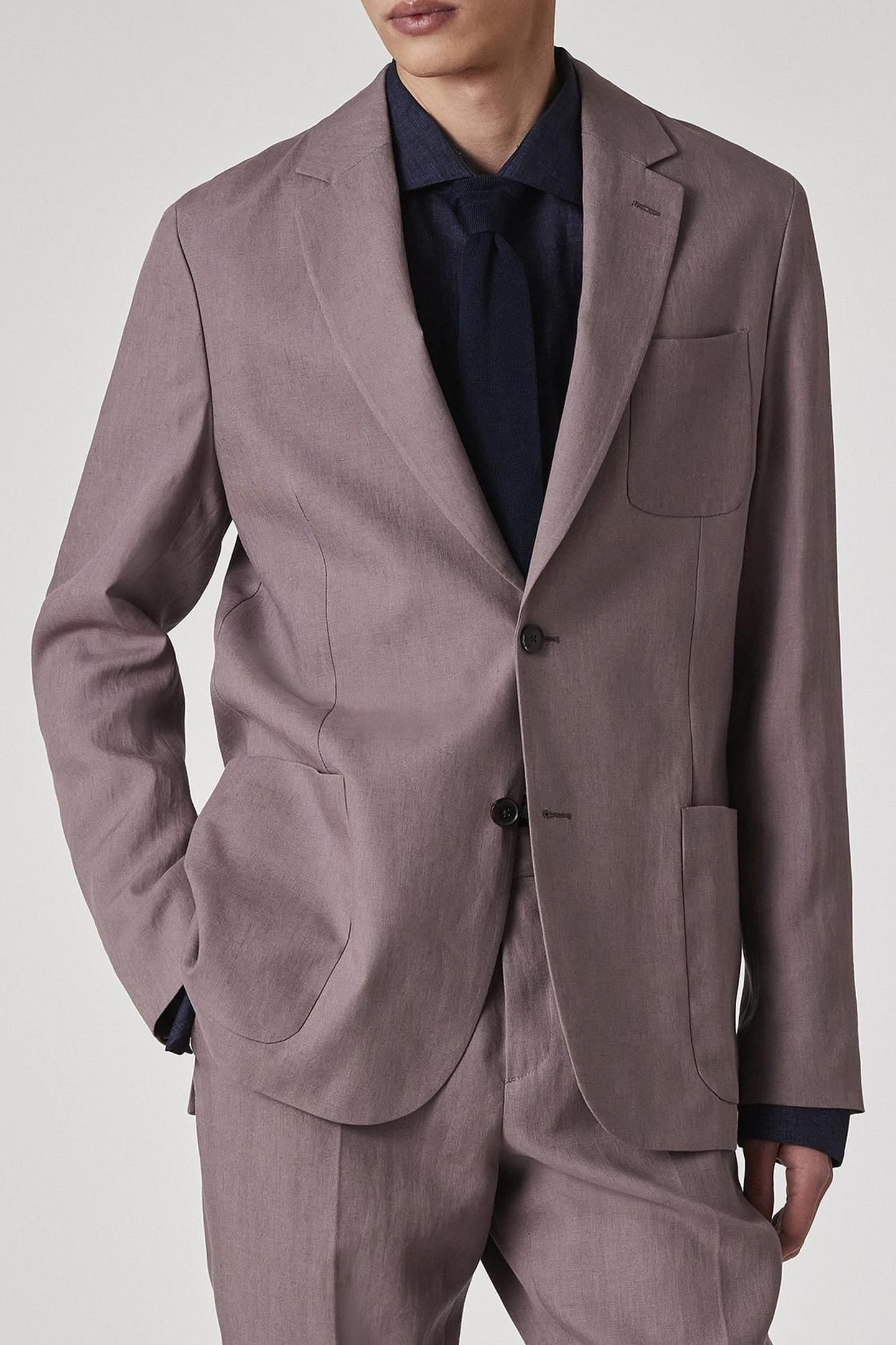 MENS 2 BUTTON JACKET MAUVE 1
