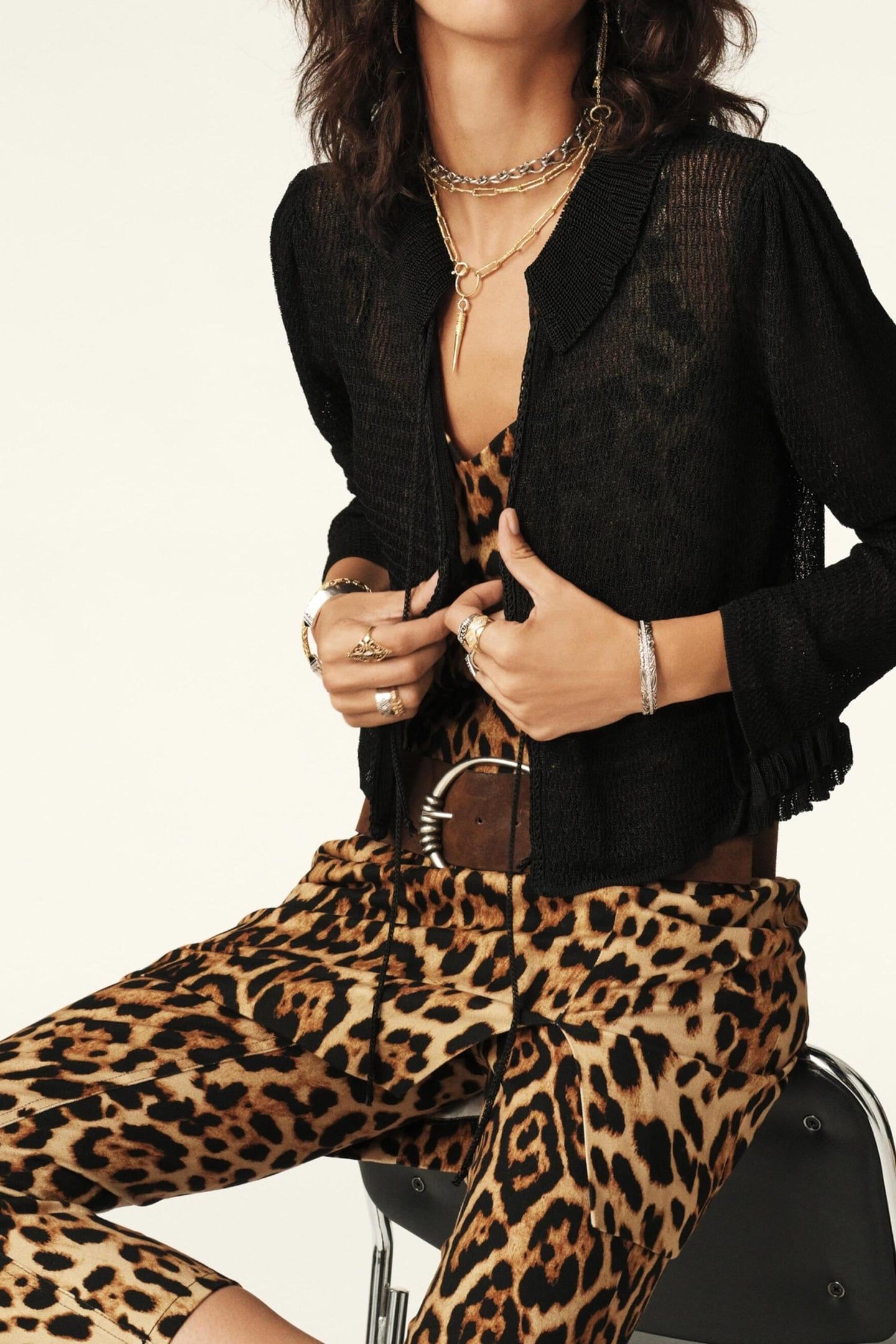 SHORT CARDIGAN BLACK 1