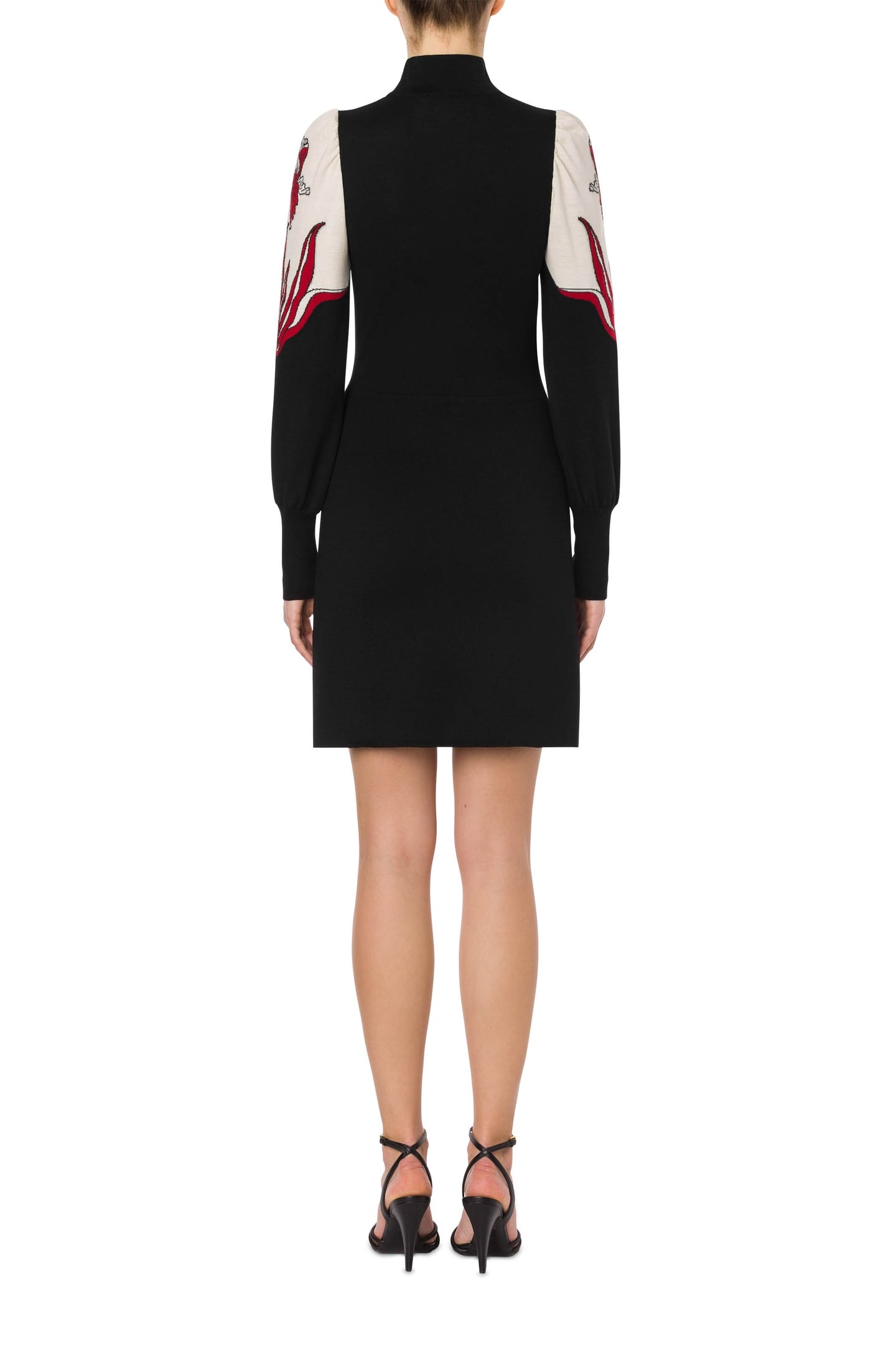 IRIS PURE WOOL DRESS BLACK 2