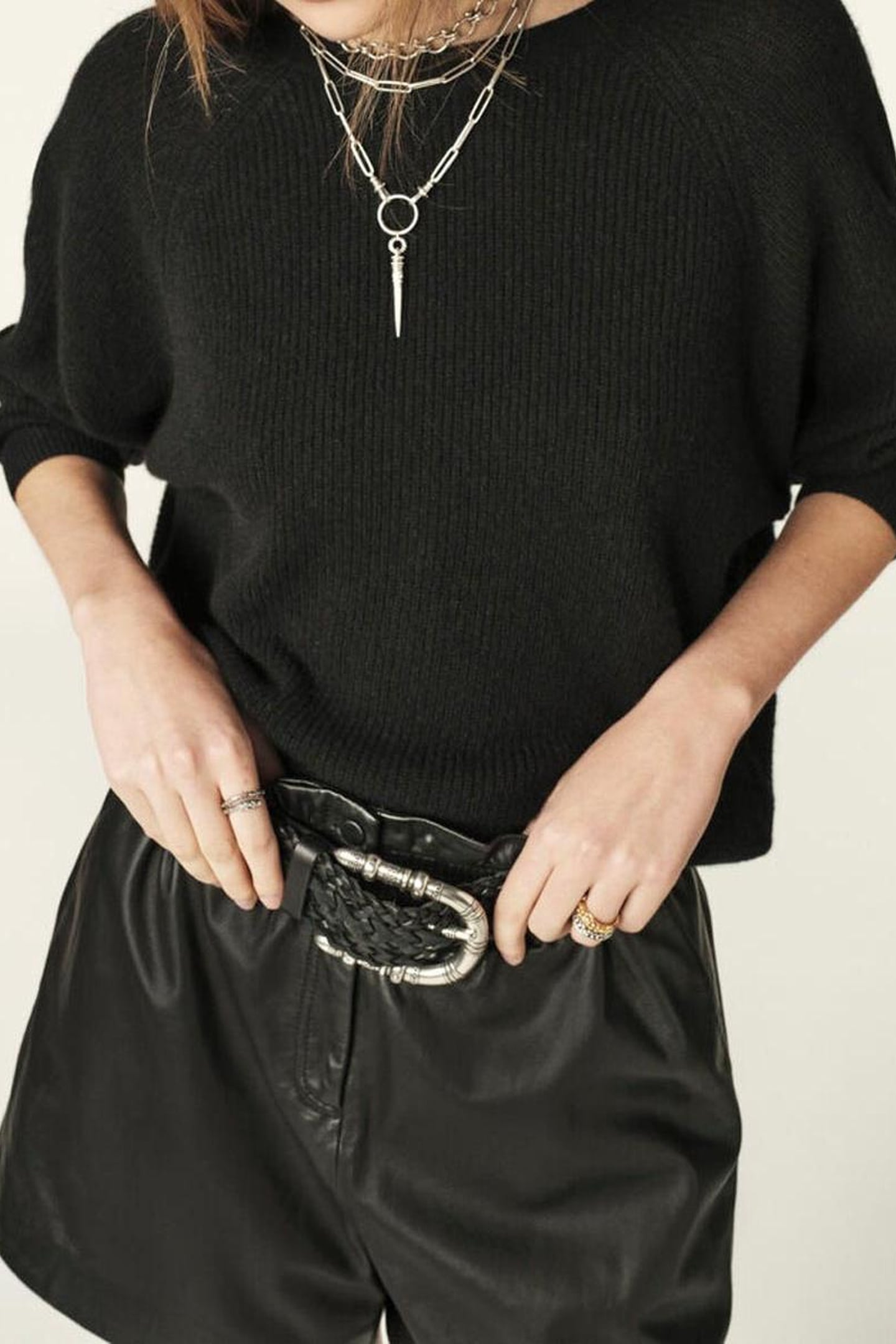 LONG SLEEVES KNIT BLACK 1