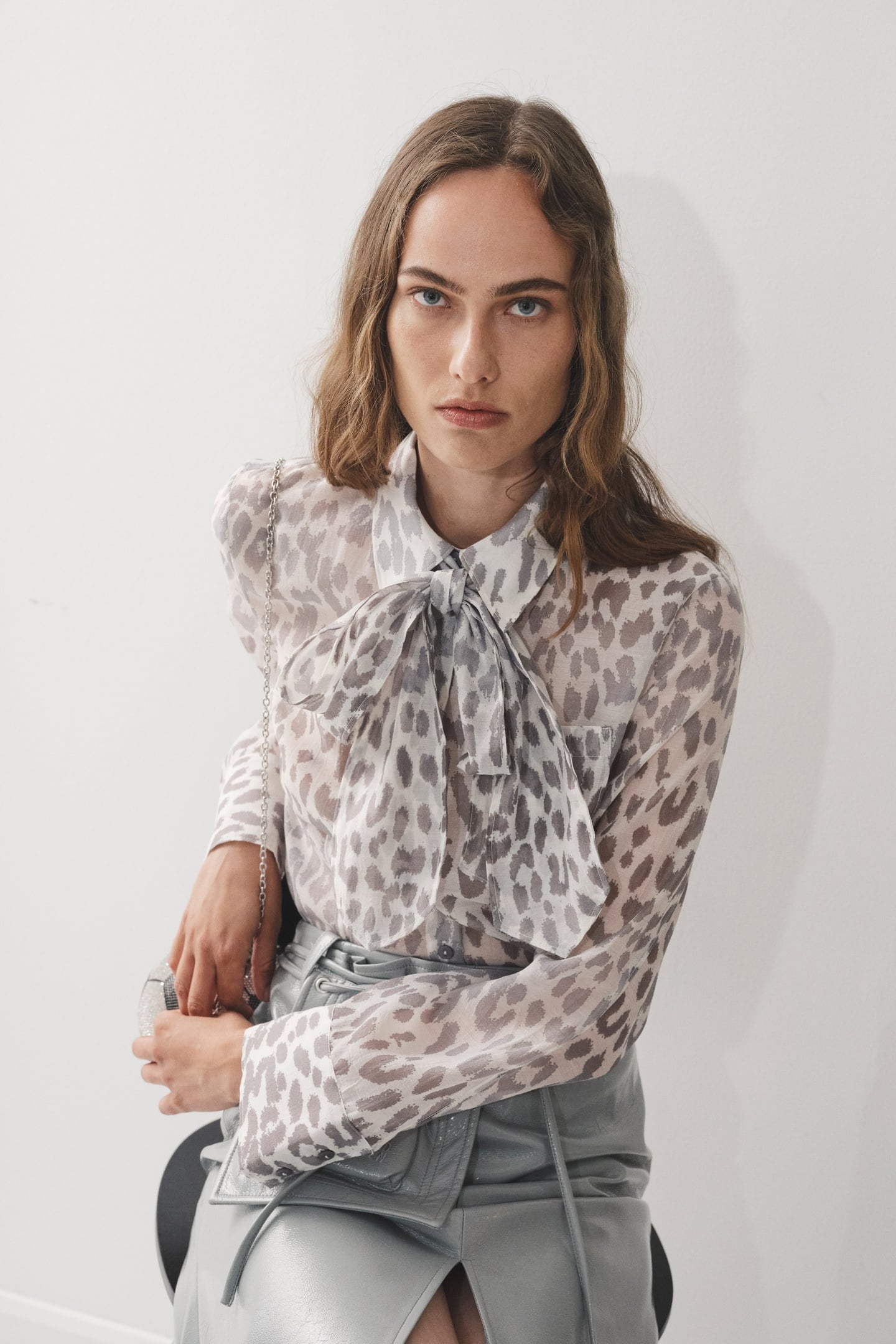 MIRANDA SHIRT GREY OFFICE LEOPARD 6
