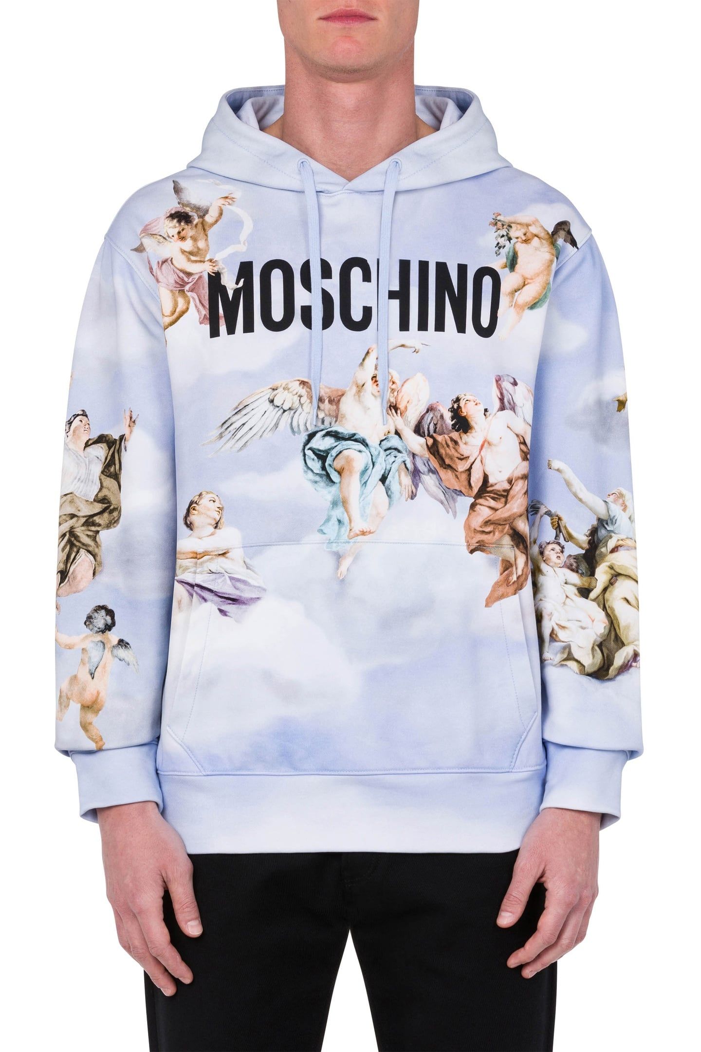 COTTON SWEATSHIRT FRESCO PRINT BLUE 1