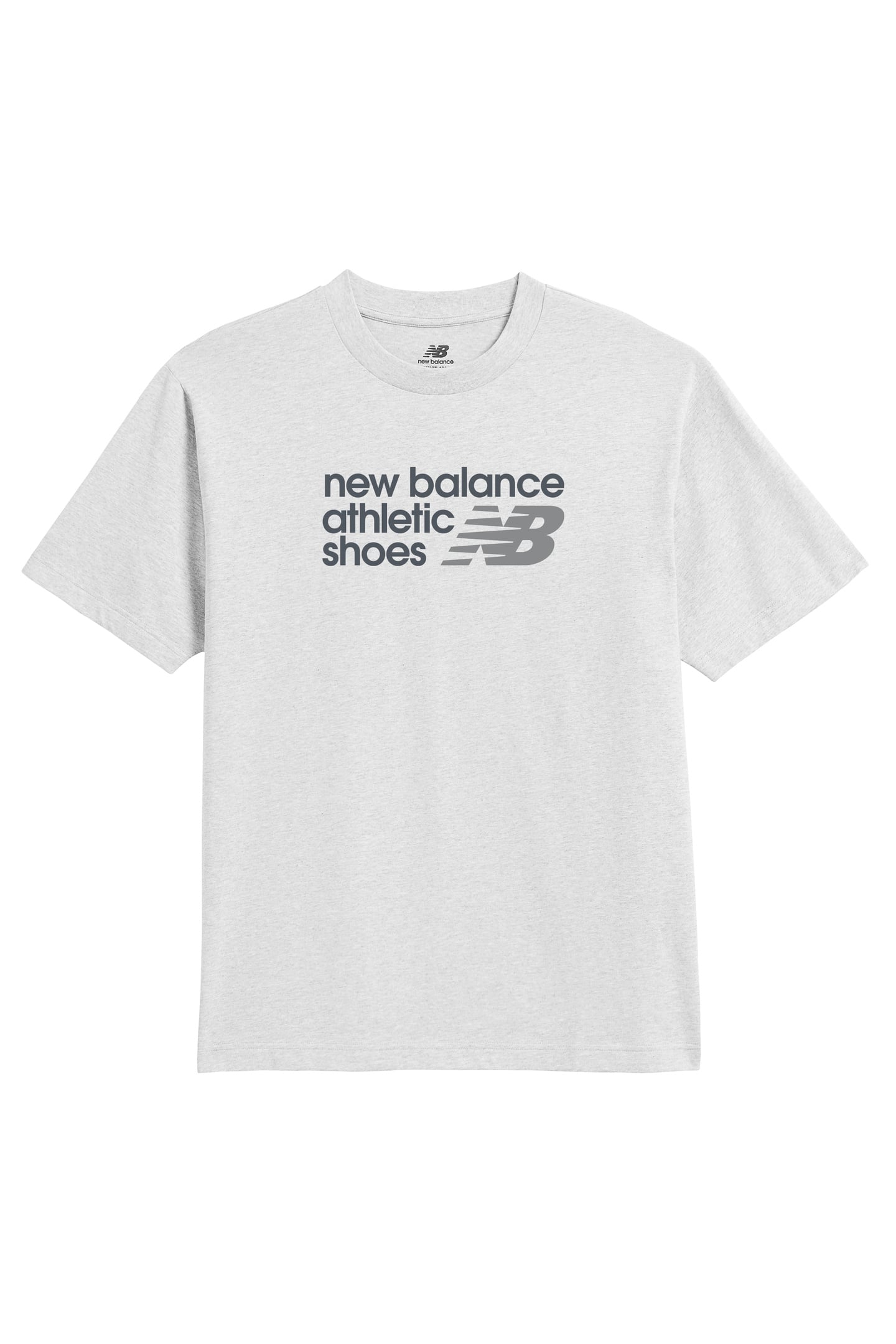 ATHLETICS PREMIUM RELAXED CHEST LOGO T-SHIRT ASH HEATHER 3