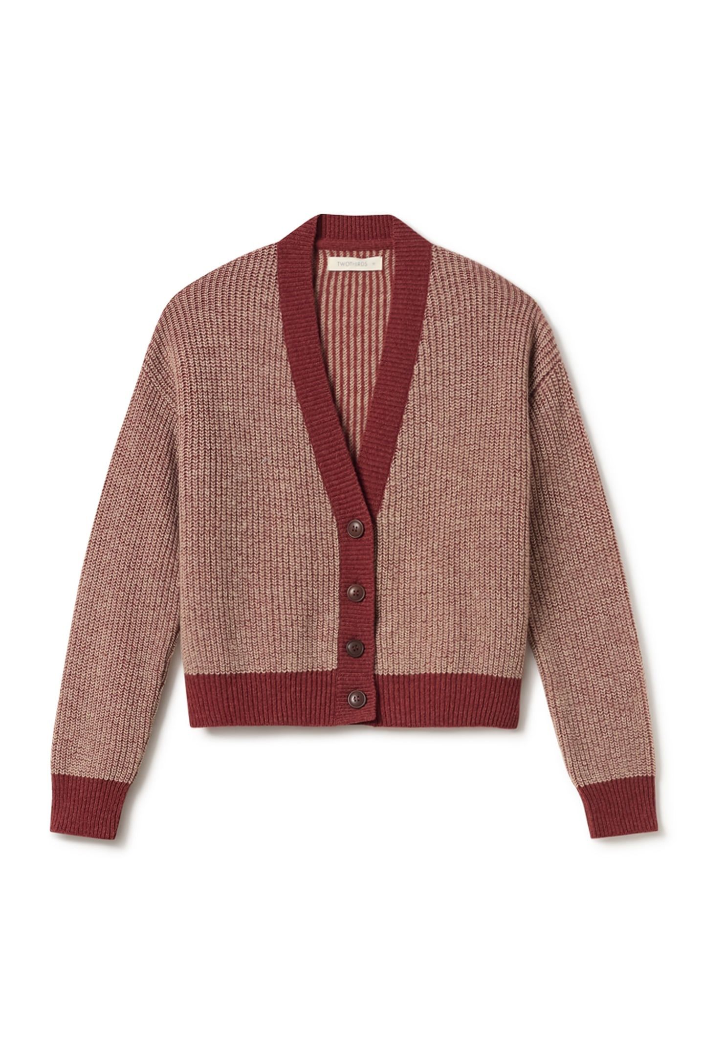 FILICUDI KNIT BICOLOUR SMOKE RED 1