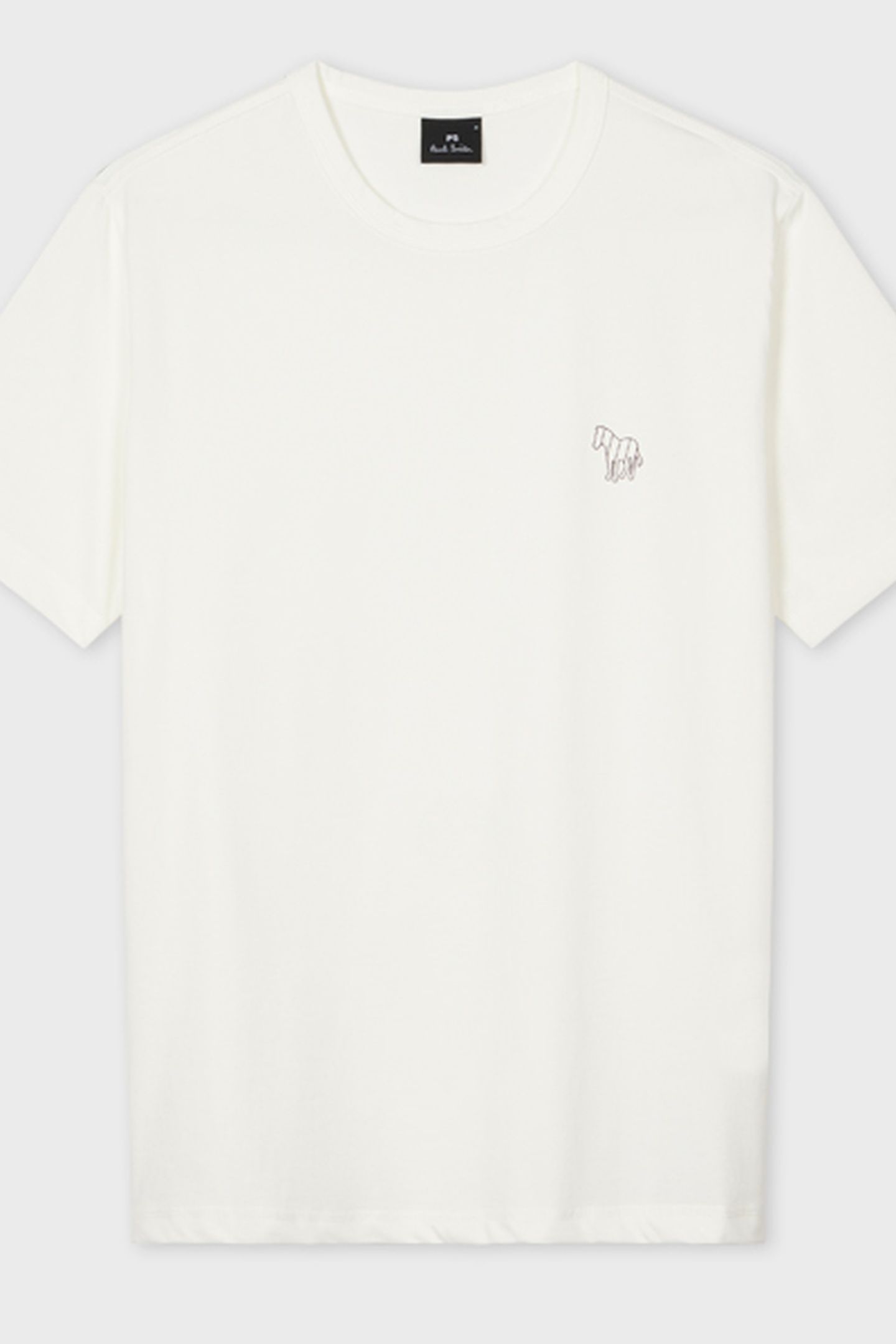 MENS REG FIT SS TSHIRT ZEBRA STRIPE OFF WHITE 1