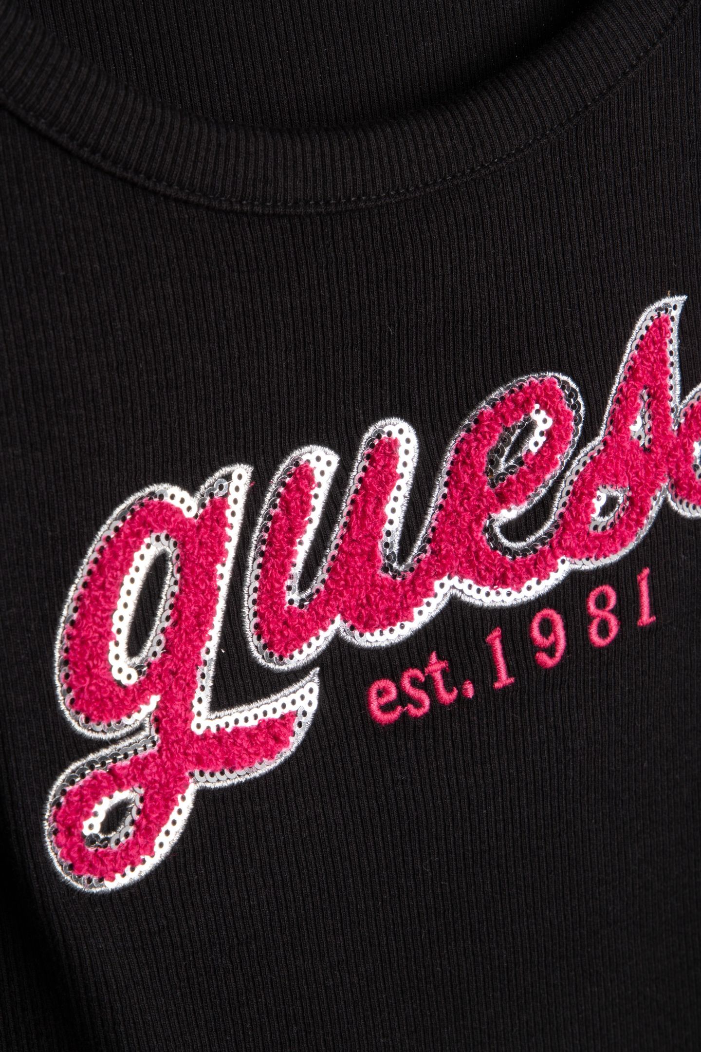 CHENILLE LOGO TANK T JET BLACK A996 4