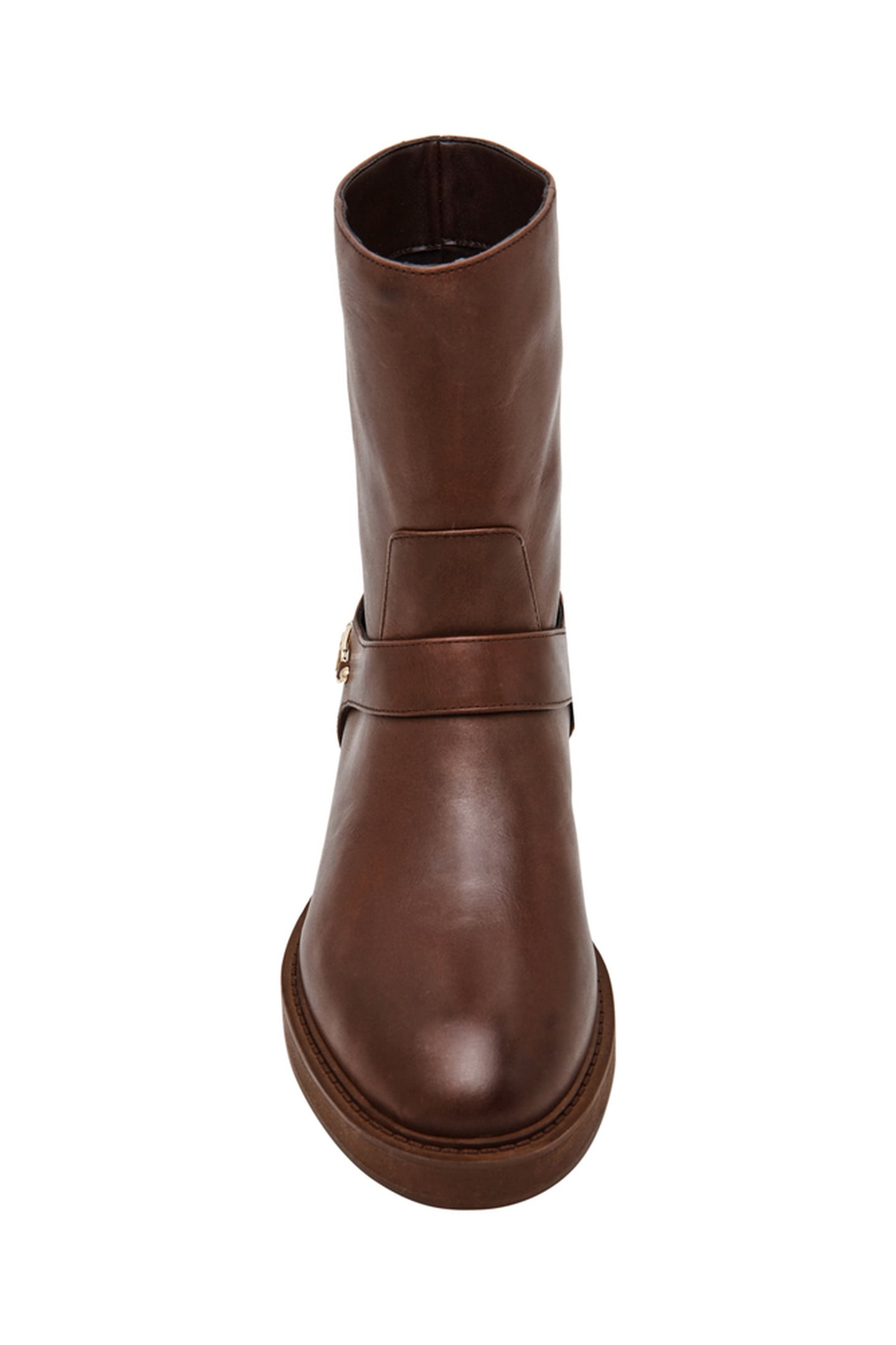 LOOPHOLE BOOTIES BROWN LEATHER 5