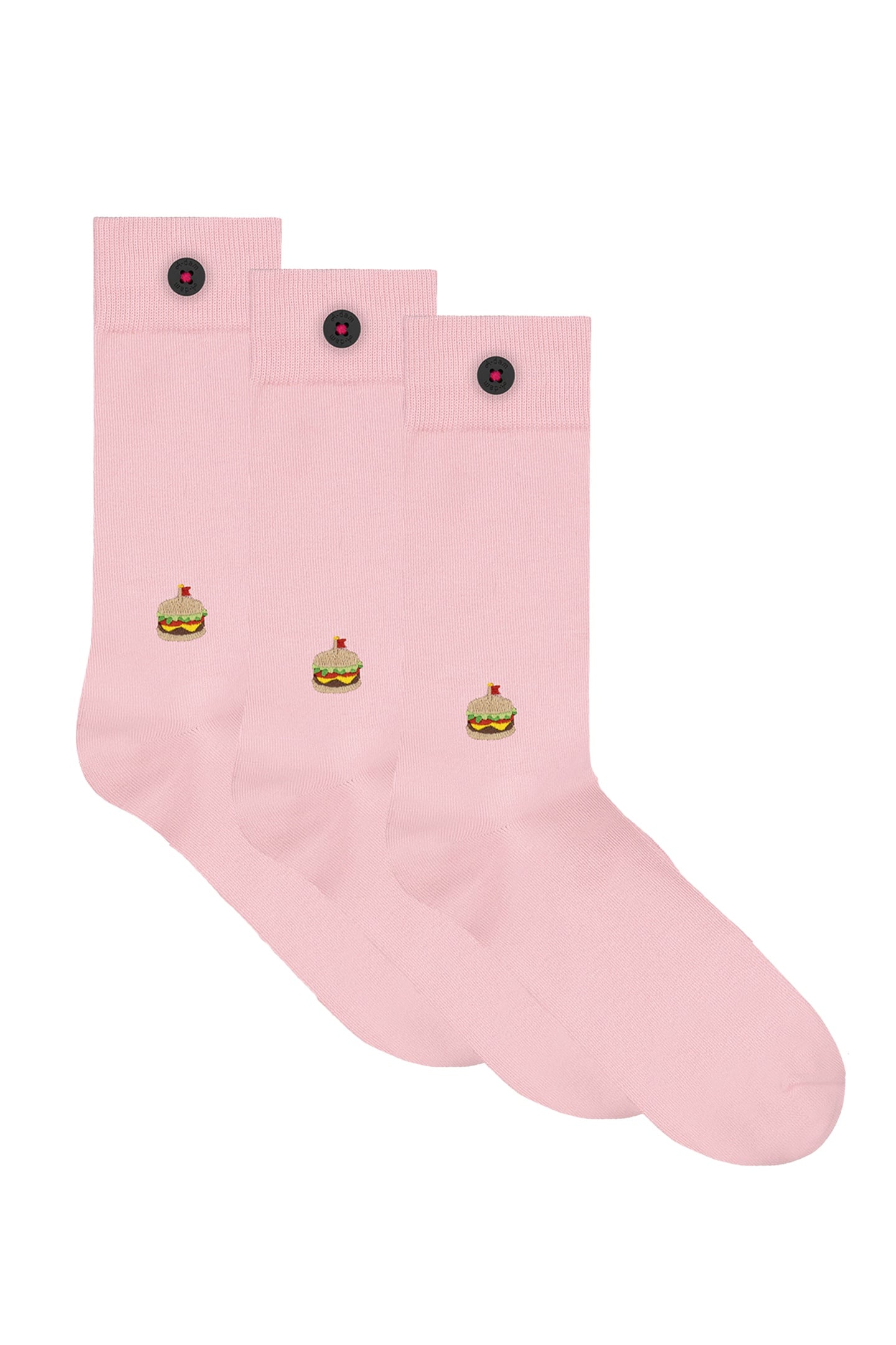 A-DAM 3-PACK CASUAL SOCKS DON PINK 1