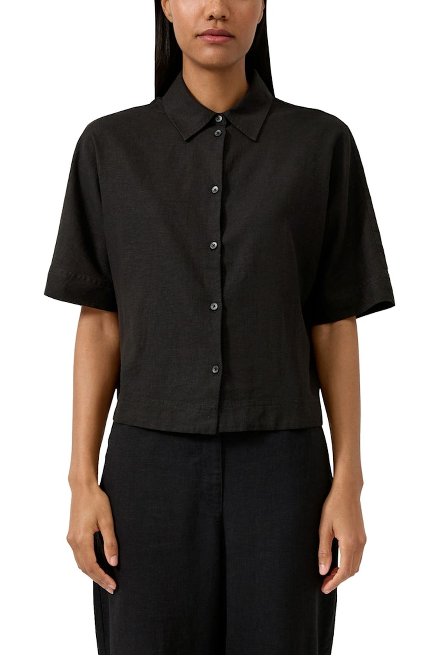 S.OLIVER BLOUSES BLACK 1