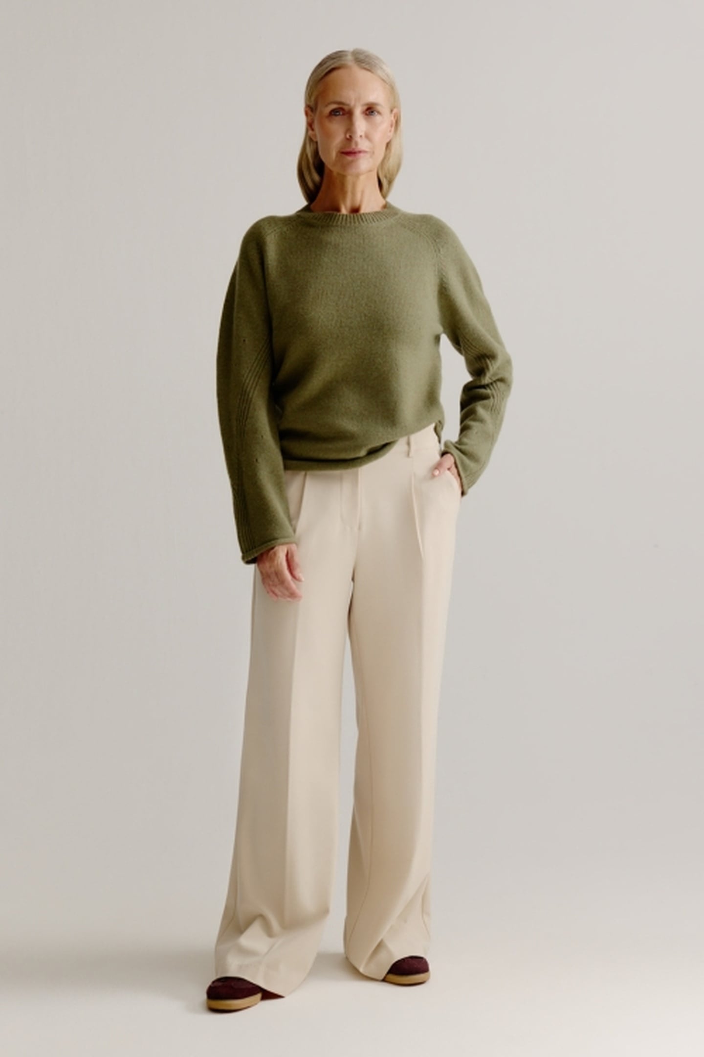 LILLIAN SWEATER MOSS GREEN 2