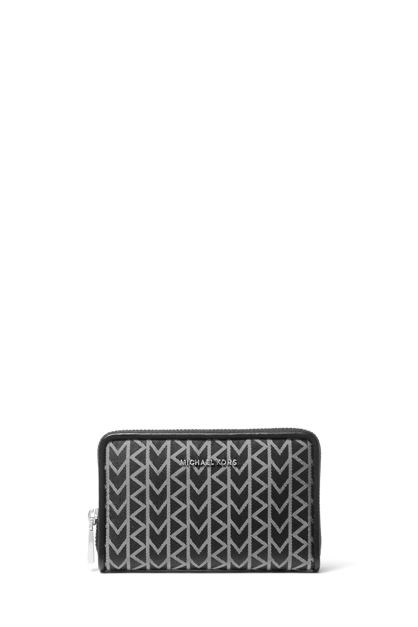 SMALL ZIP AROUND CARD CASE BLACK 1