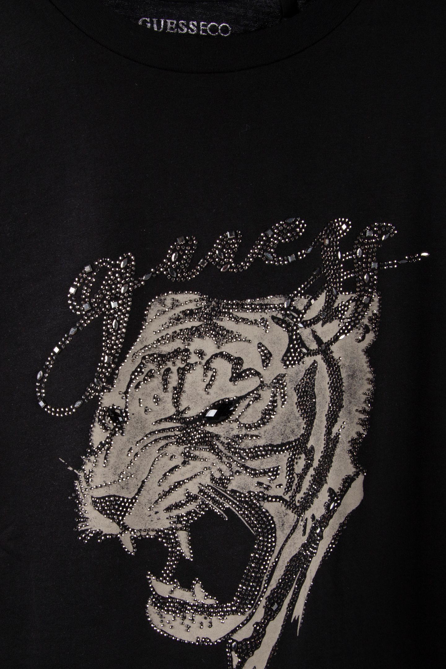 SS GUESS TIGER FACE JET BLACK A996 4