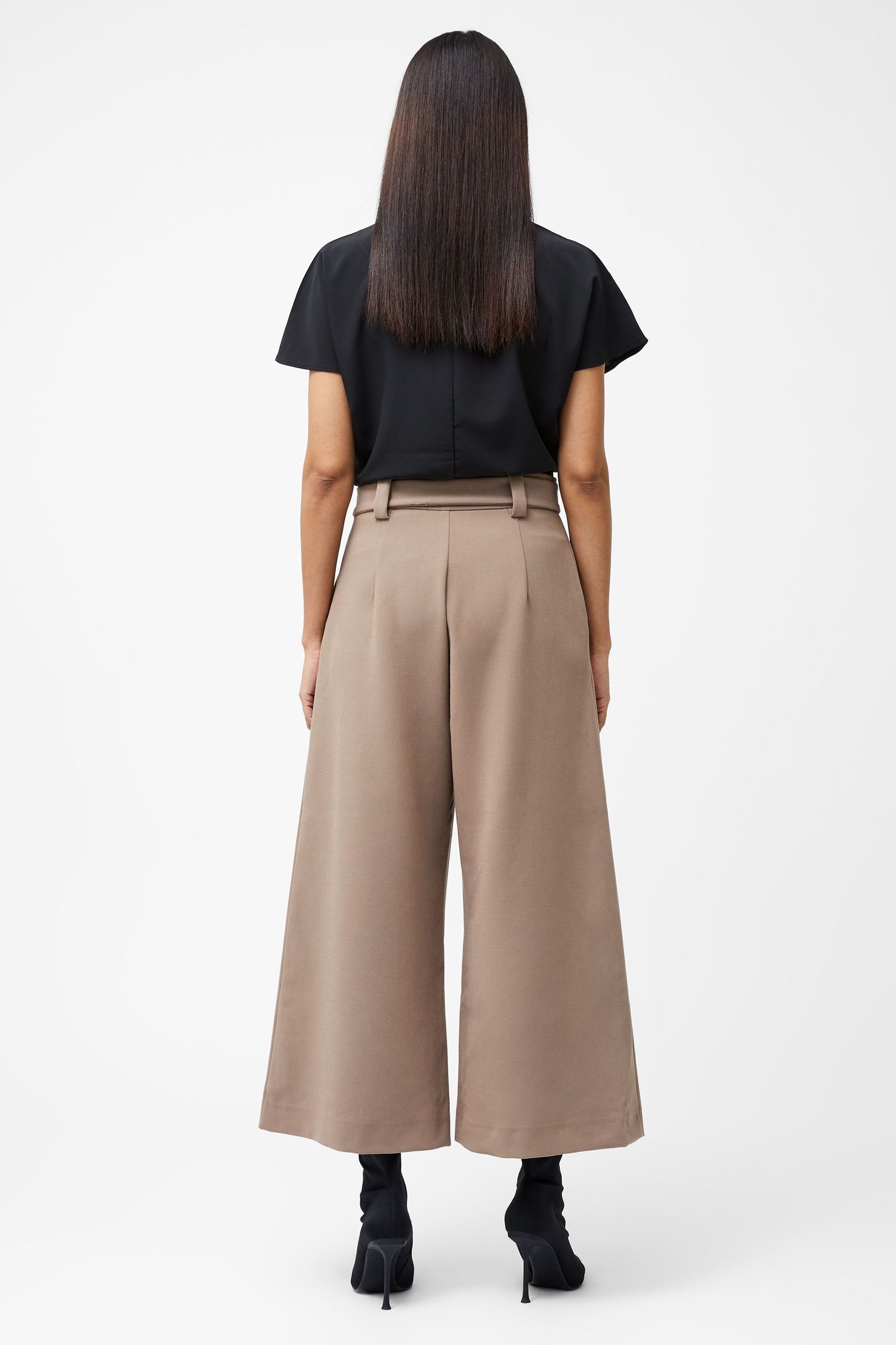 WHISPER BELTED CULOTTES MOCHA MOUSSE 4