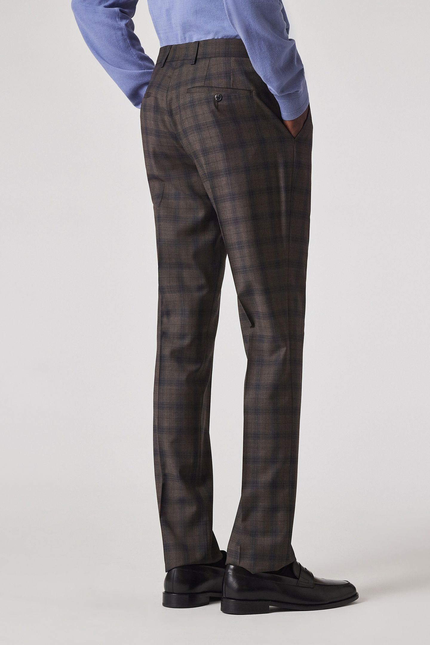 MENS TAILORED FIT 2 BUTTON SUIT HAZELNUT 4