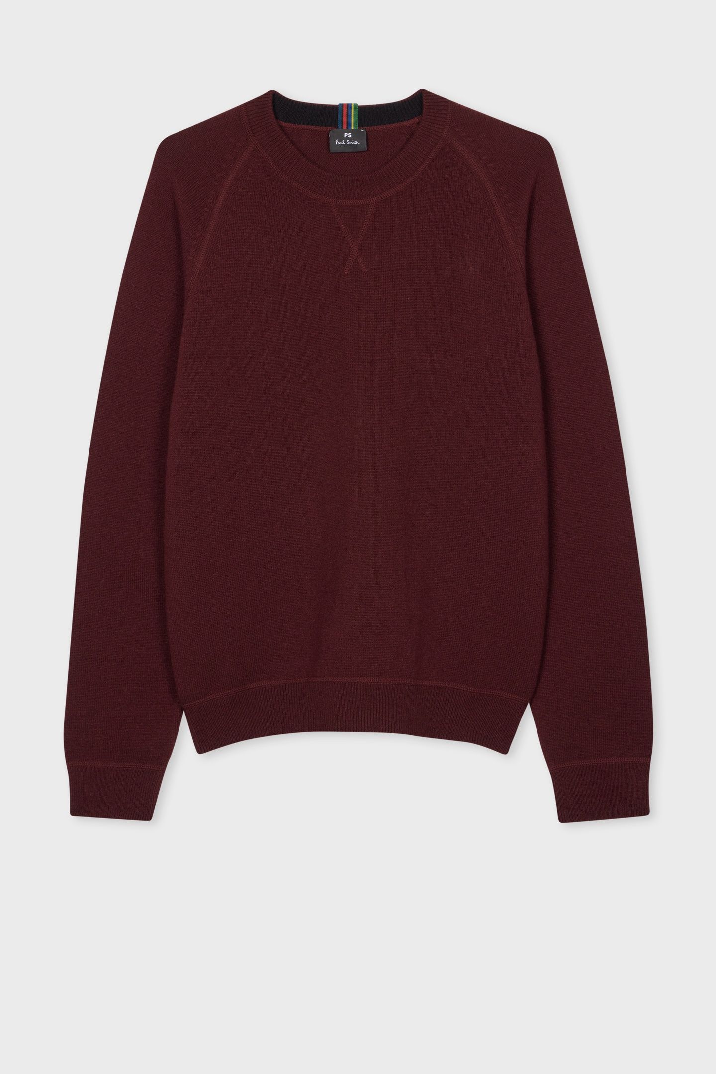 MENS SWEATER CREW NECK BURGUNDY/ BORDE 2