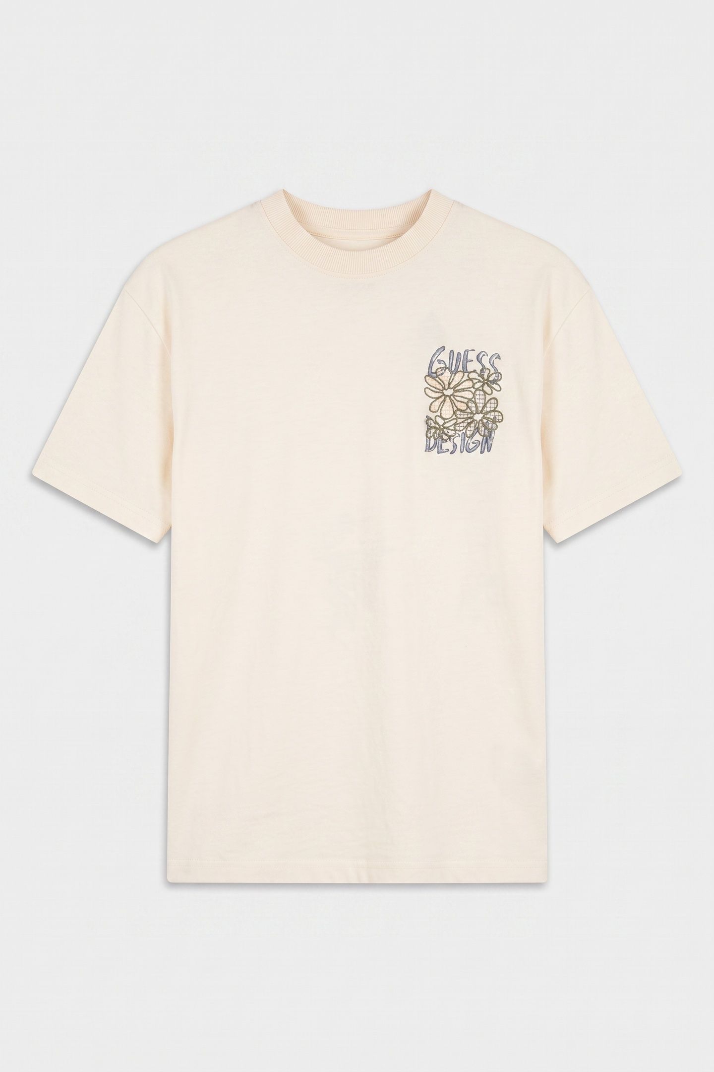 SS CN FLOWER TEE PEARL WHITE 3