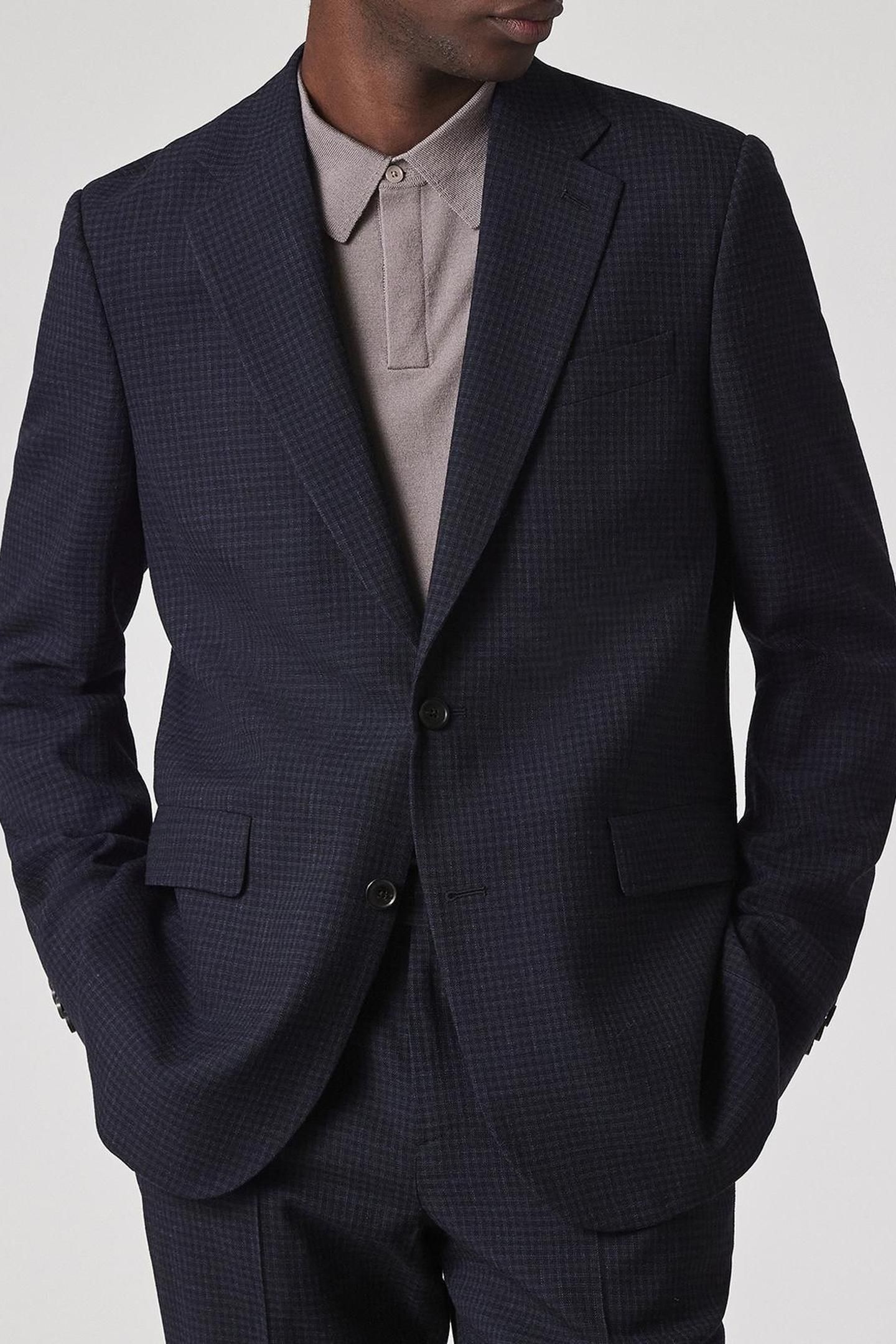 MENS TAILORED FIT 2 BUTTON JACKET VERY DARK NAVY 7