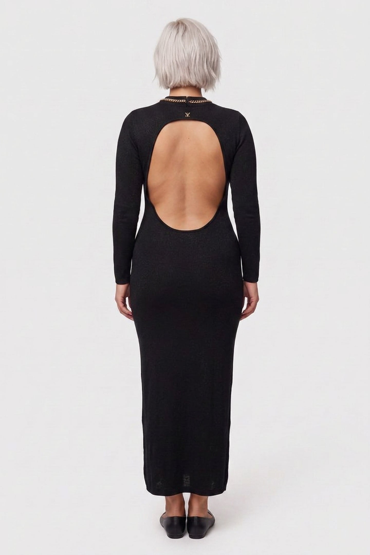 ABEL CHAIN LONG DRES JET BLACK A996 2