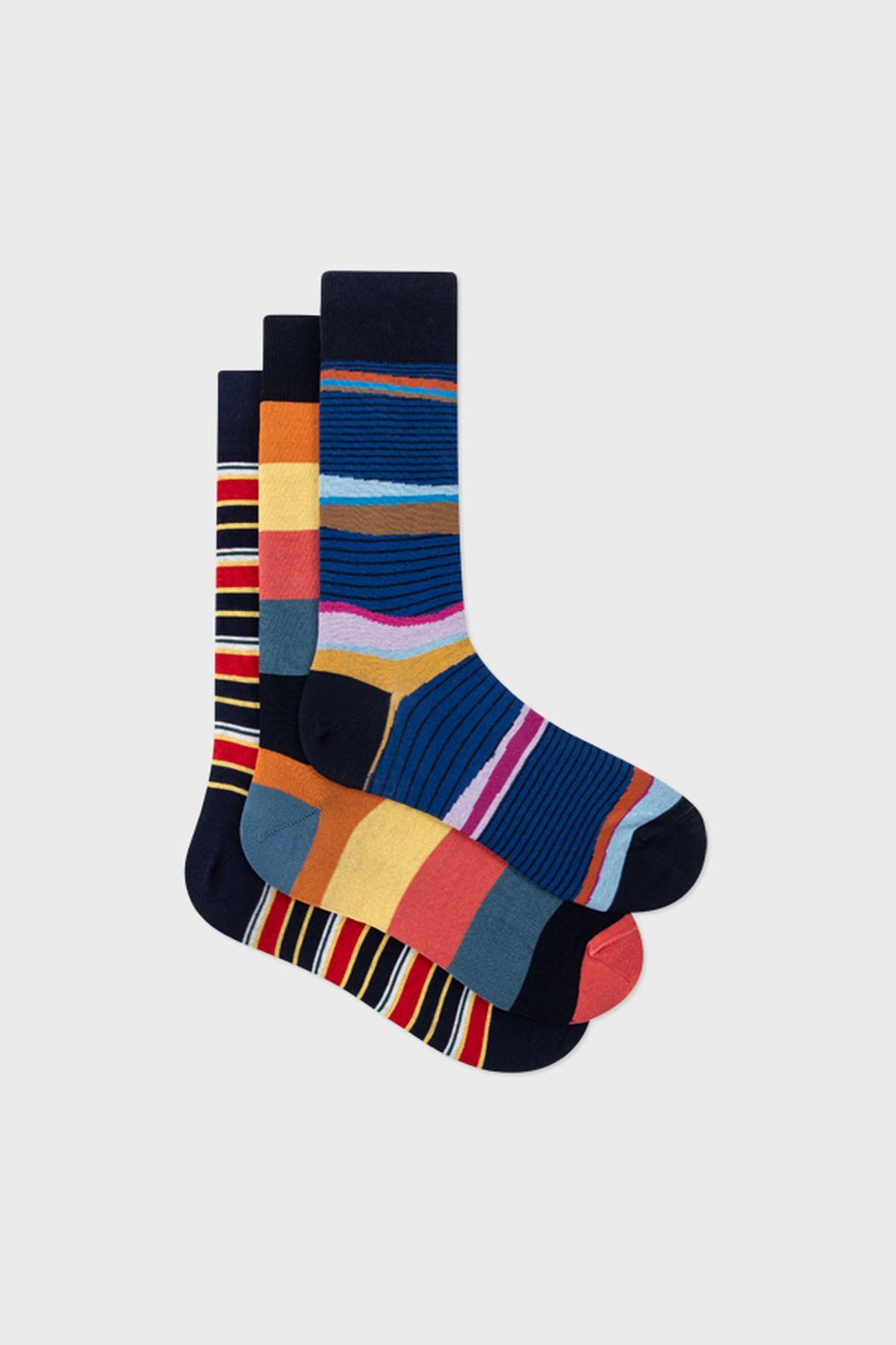 MEN SOCK 3 PACK BRIGHT NAVY 6