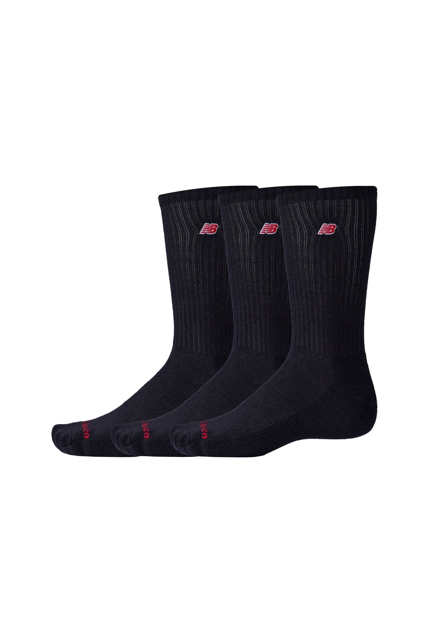 UNISEX PATCH LOGO CREW 3 PACK BLACK 2