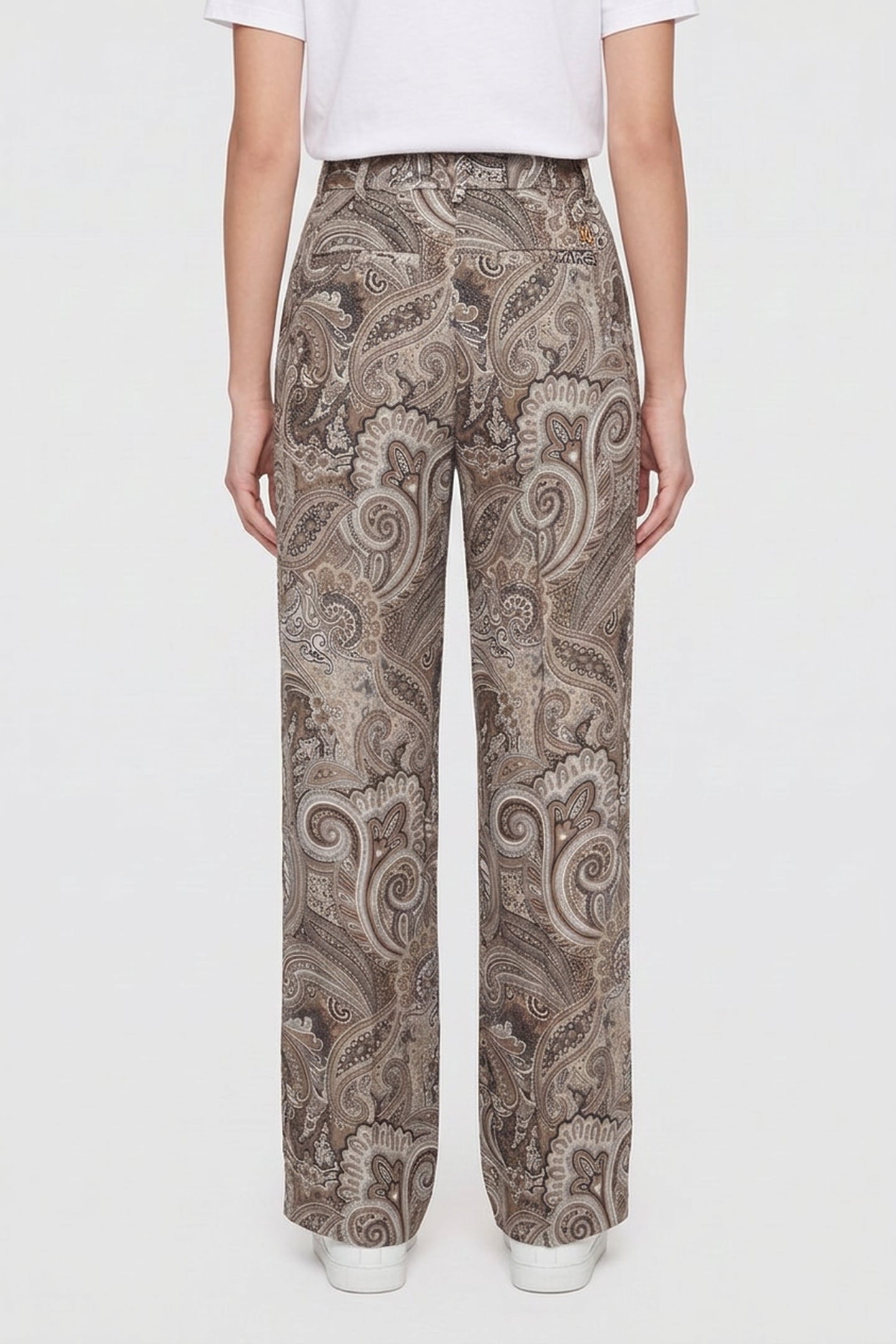LOREDANA STRAIGHT PA FLORAL PAISLEY TAUPE 2