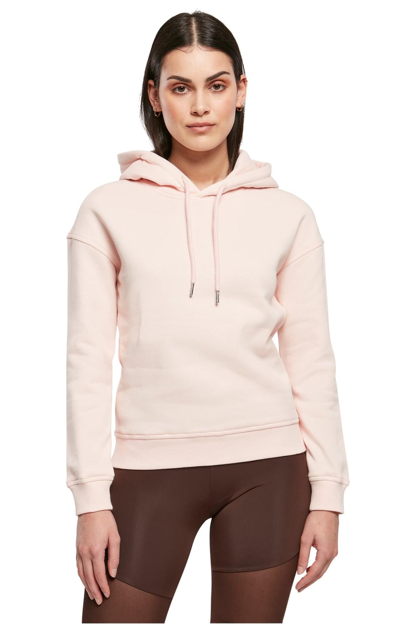 LADIES ESSENTIALS HOODY PINK 1