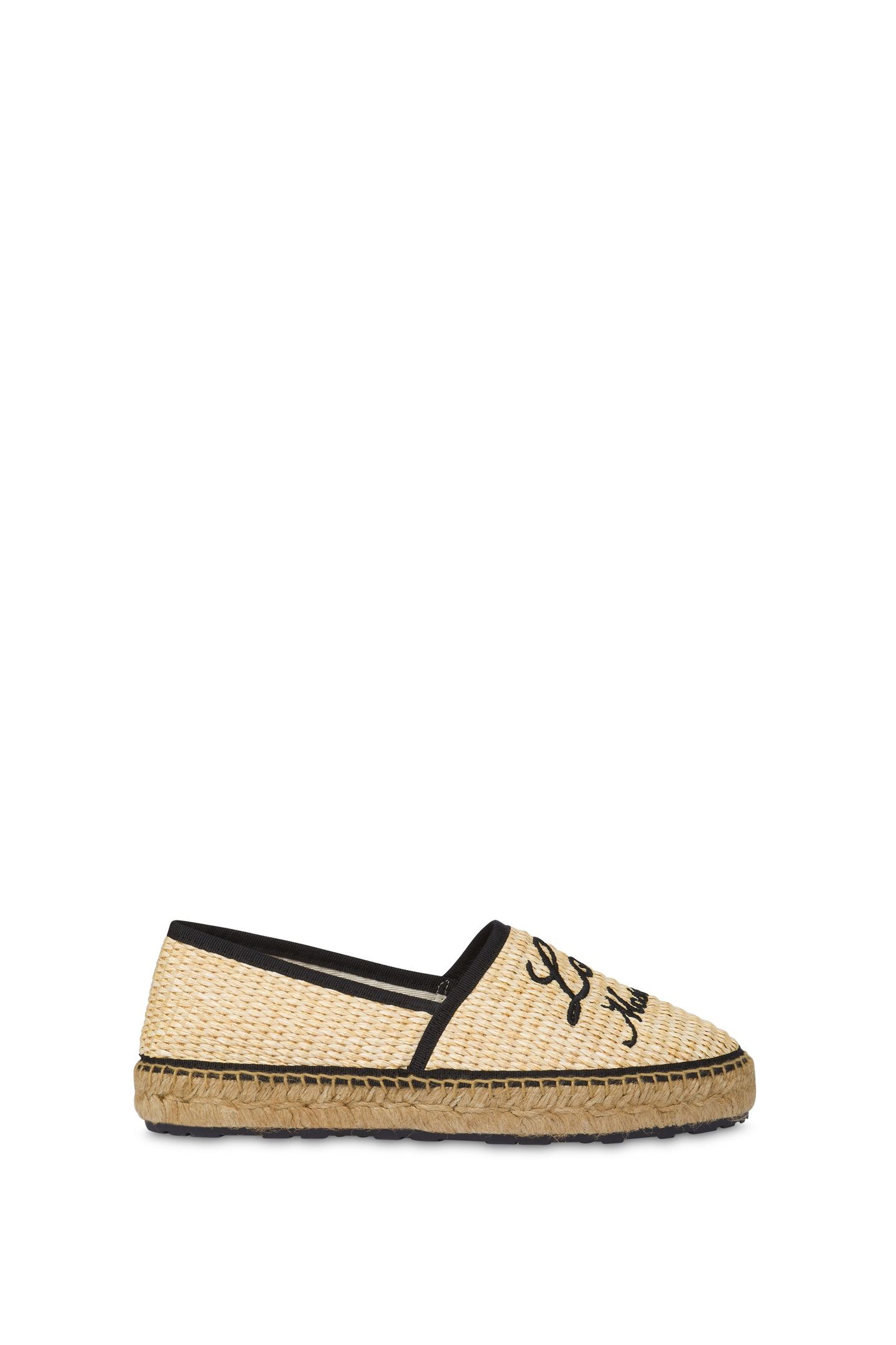 RAFFIA ESPADRILLES WITH EMBROIDERY BEIGE 1