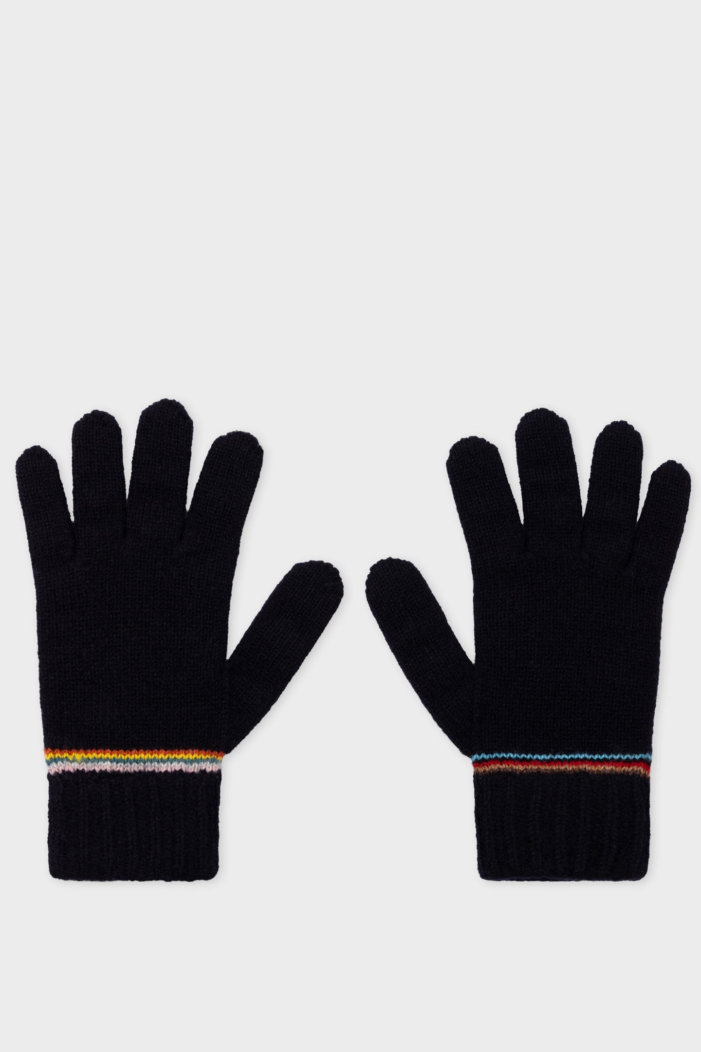 MEN GLOVE SIG BLOCK STRPE NAVY 2