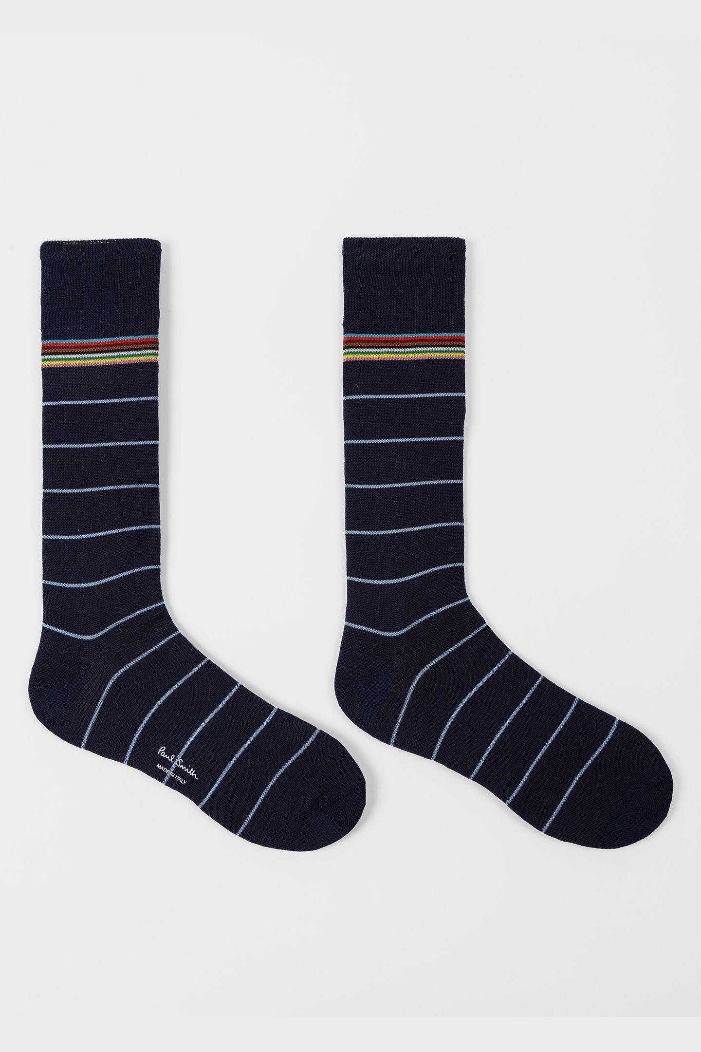 MEN SOCK HAIDER PINSTRIPE NAVY 5