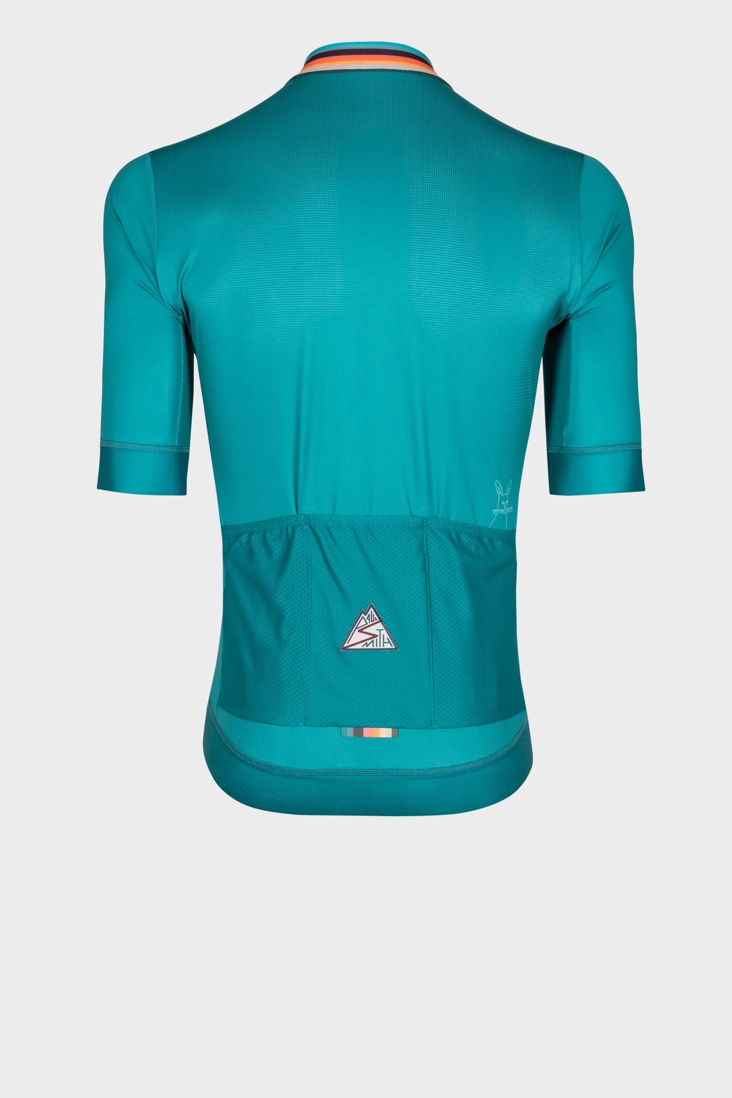 MENS CYCLE JERSEY S/S ARTIST STRIPE PETROL GREEN 3