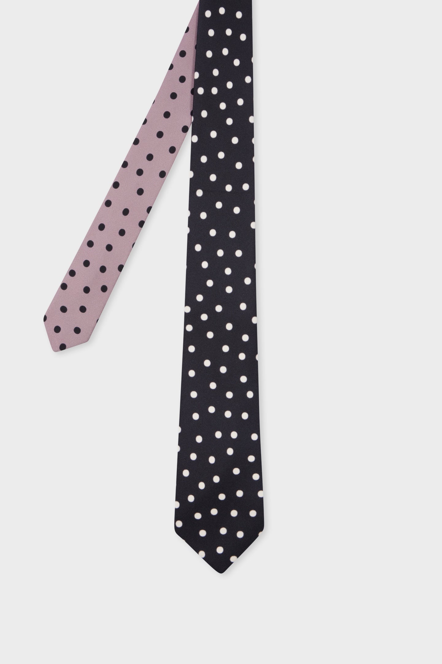 MEN TIE BLUR POLKA BLACK 3
