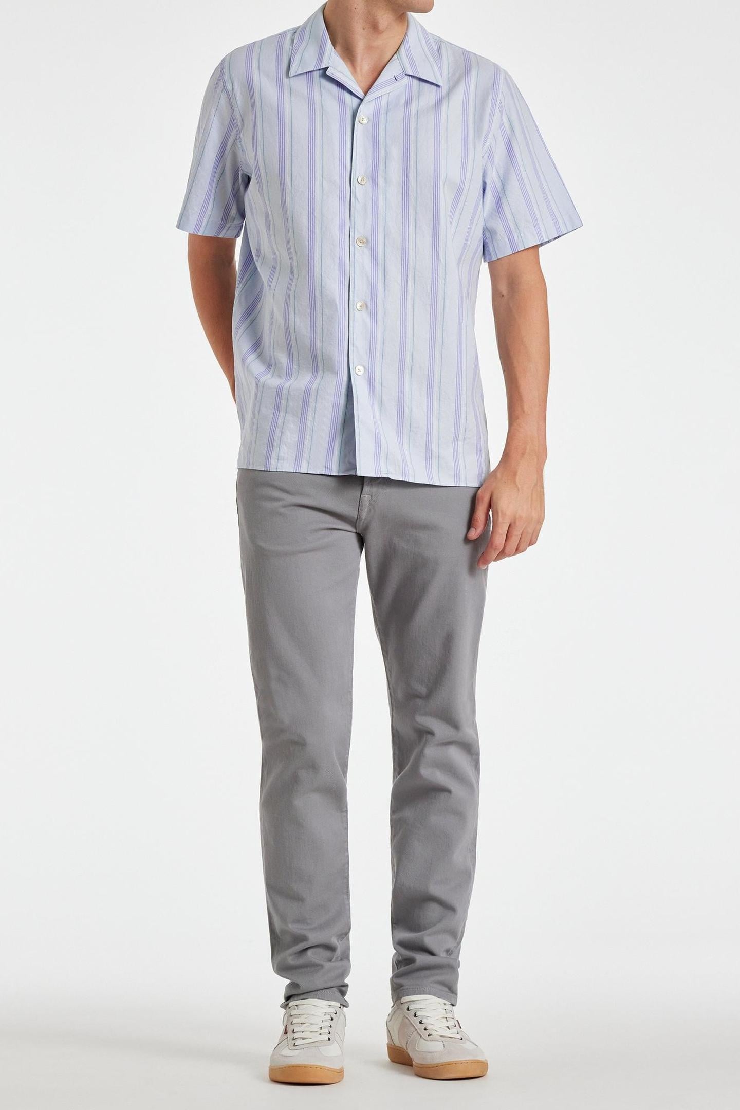 MENS SS CASUAL FIT SHIRT BLUE 3