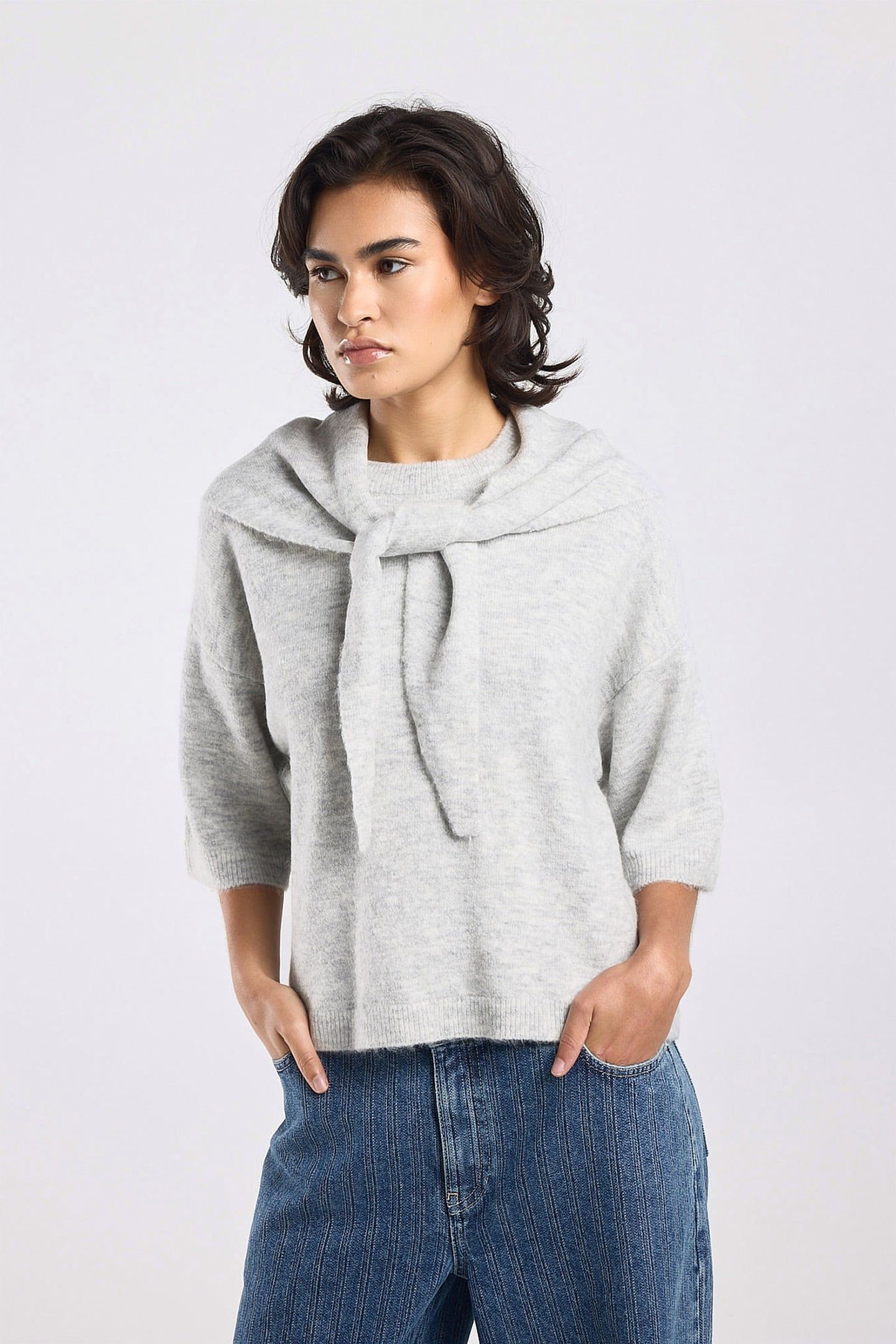 KEMMY LIGHT GREY MELANGE 1