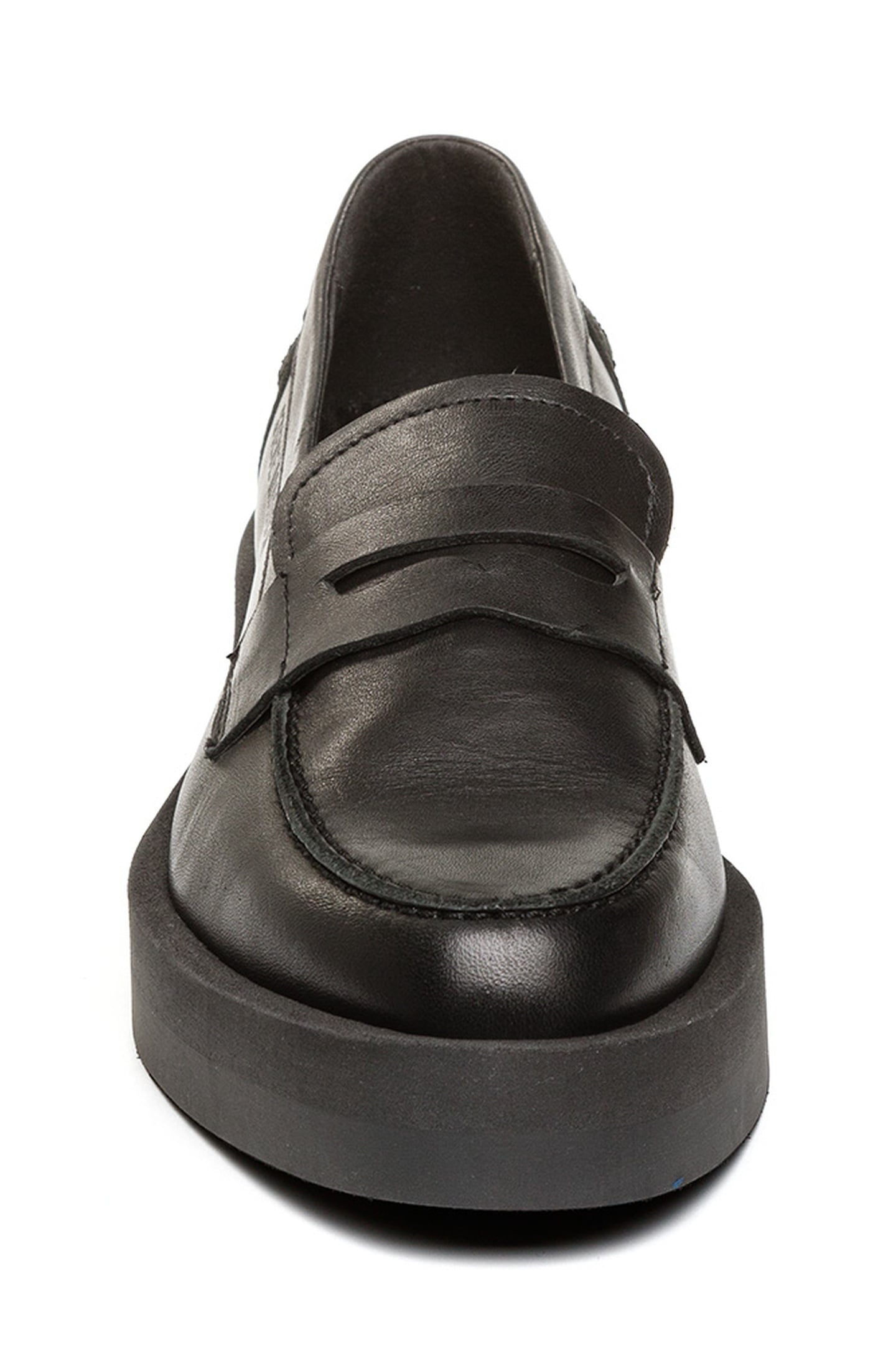 MARINA FLAT SHOES BLACK LEATHER 3