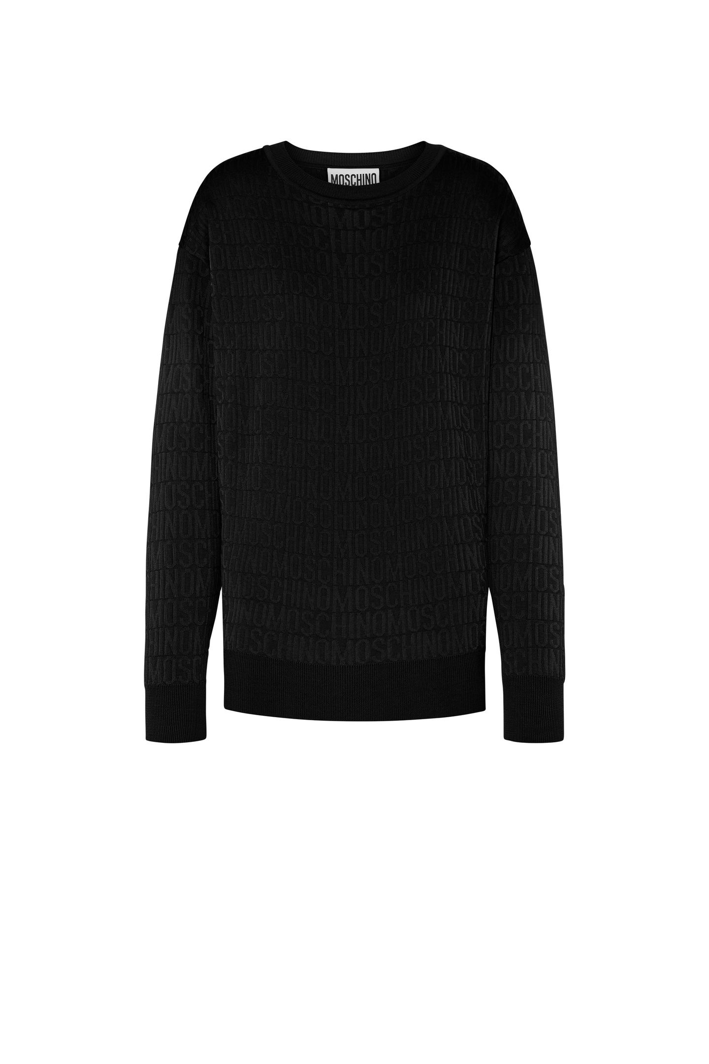 ALLOVER LOGO WOOL PULLOVER BLACK 3