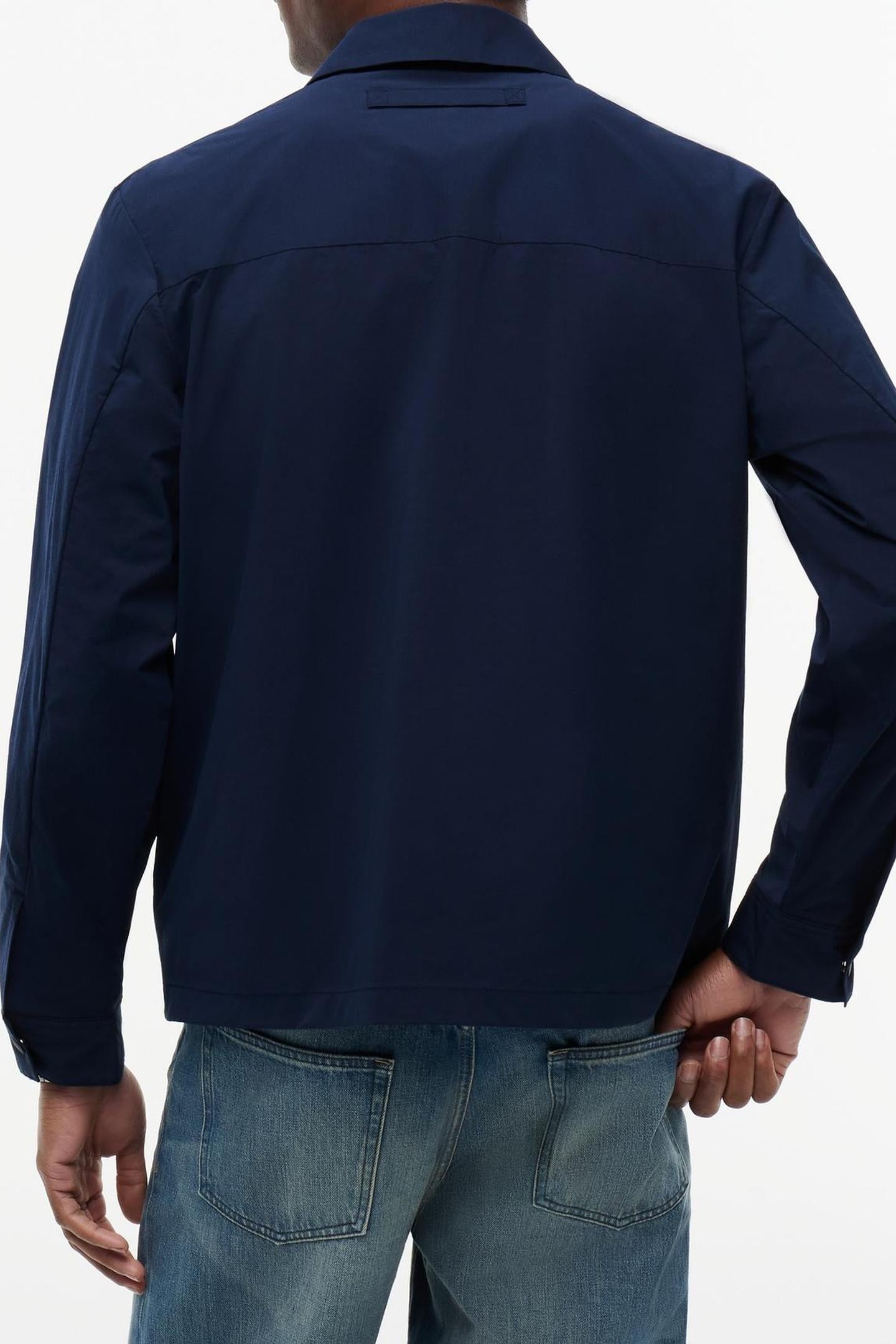 SPORTY TECH SHIRT JACKET CARBON NAVY 3