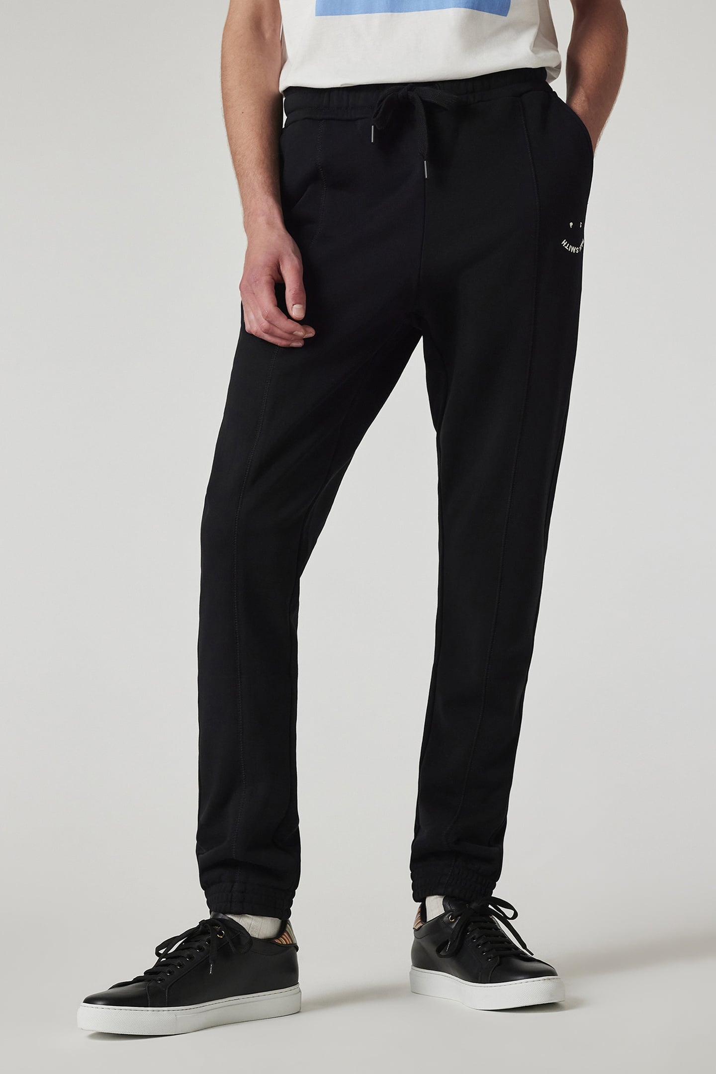 MENS JOGGER PS HAPPY EMB BLACK 1
