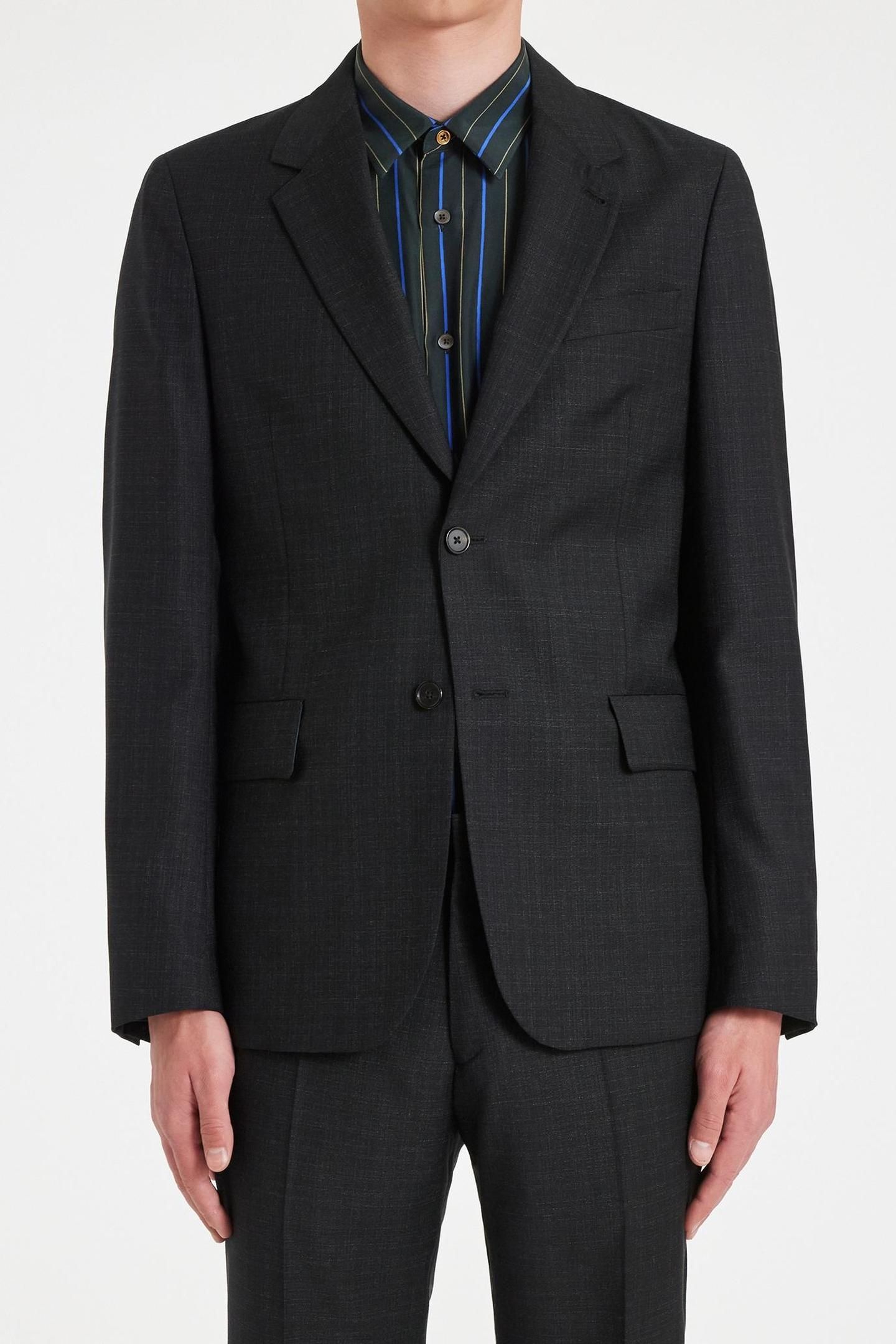 MENS 2 BUTTON JACKET BLACK 5