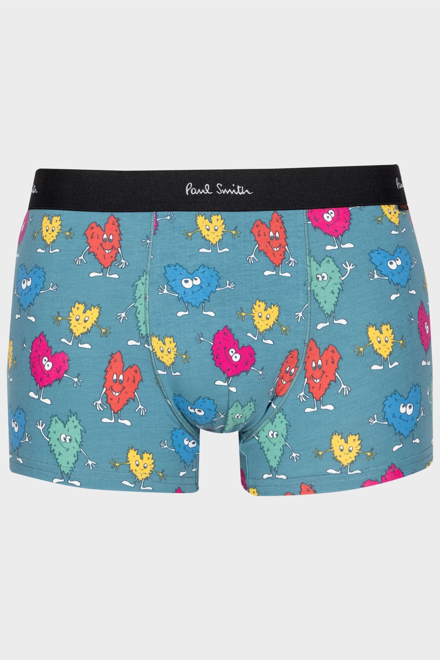MEN TRUNK FURRY HEARTS PETROL GREEN 5