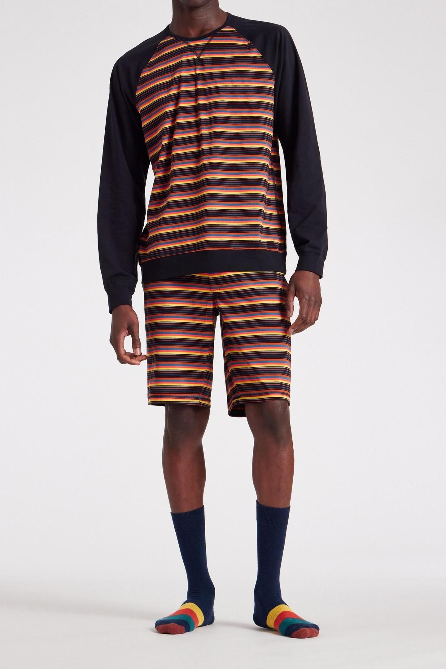 MEN L/S TOP ANDY BRT STRP ARTIST_STRIPE 3