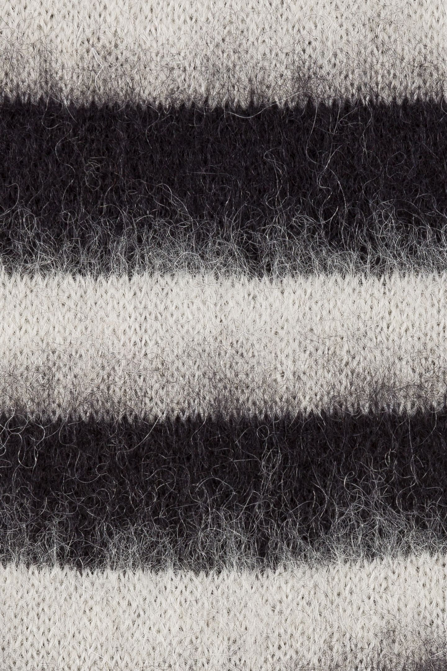 MEN SOCK MOHAIR STRIPE BLACK 4