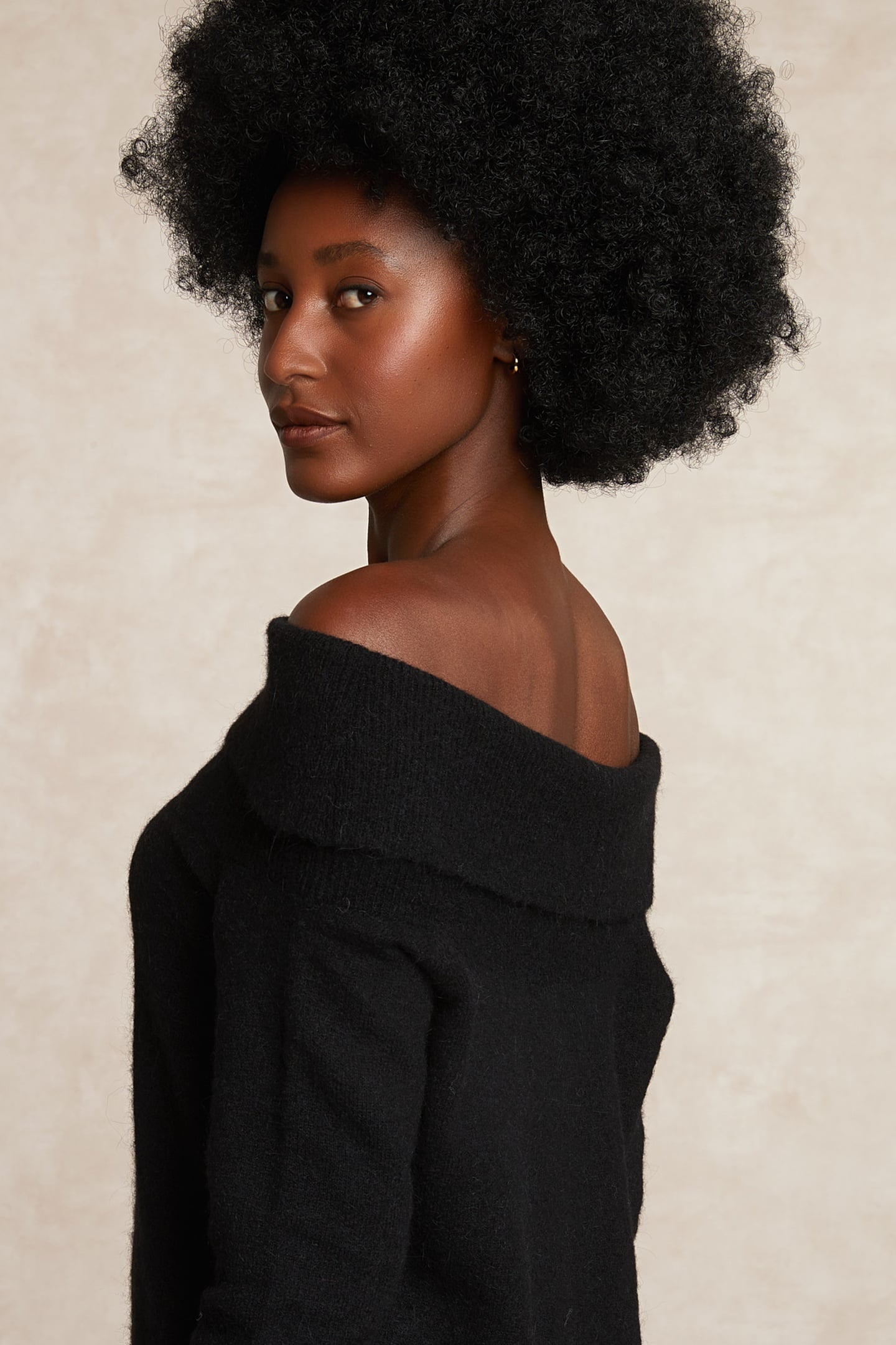 FANCY WOOL-ALPACA SWEATER LONG SLEEVES BLACK 2