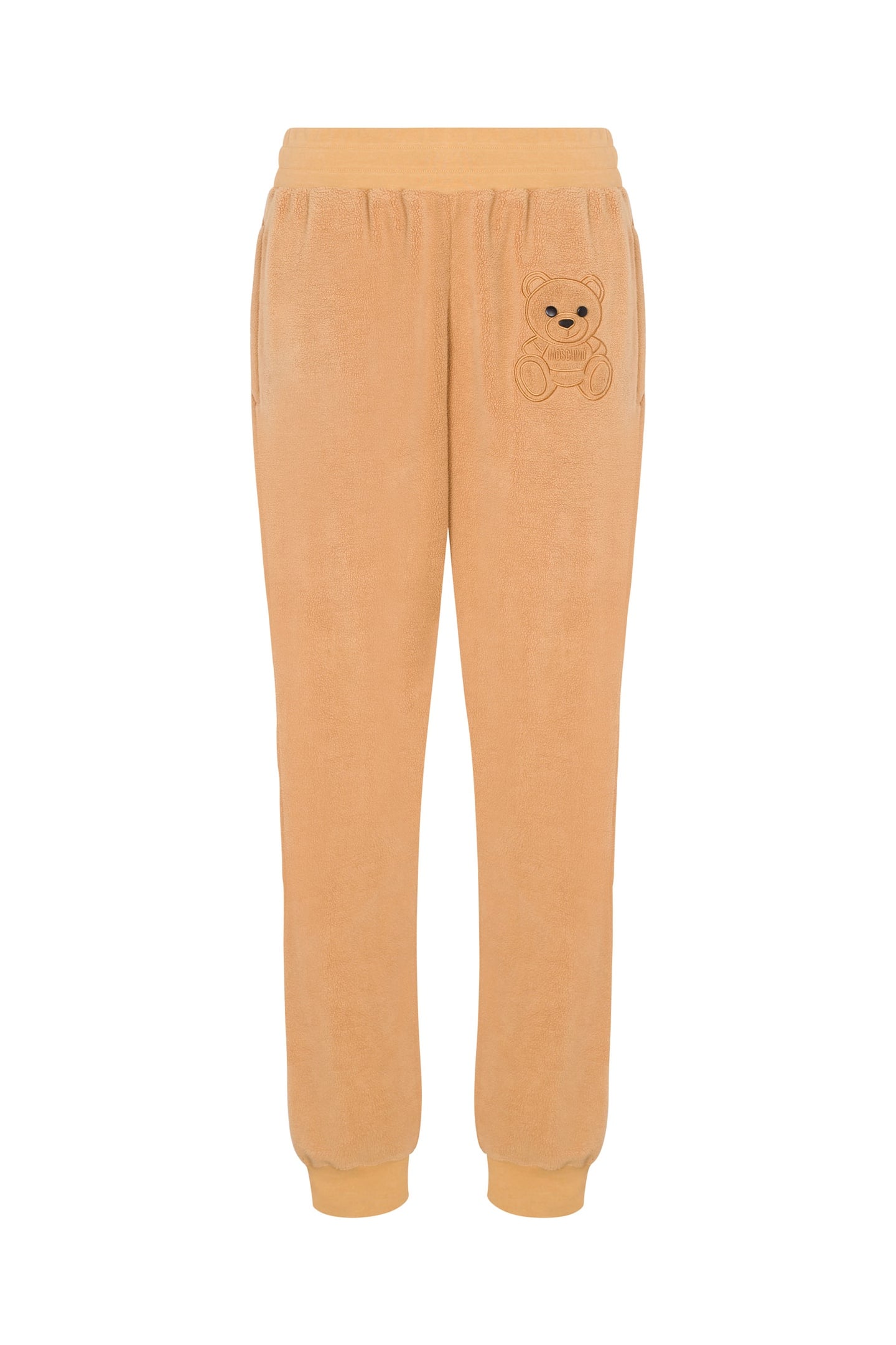 MOSCHINO TEDDY BEAR FLEECE JOGGERS BEIGE 3