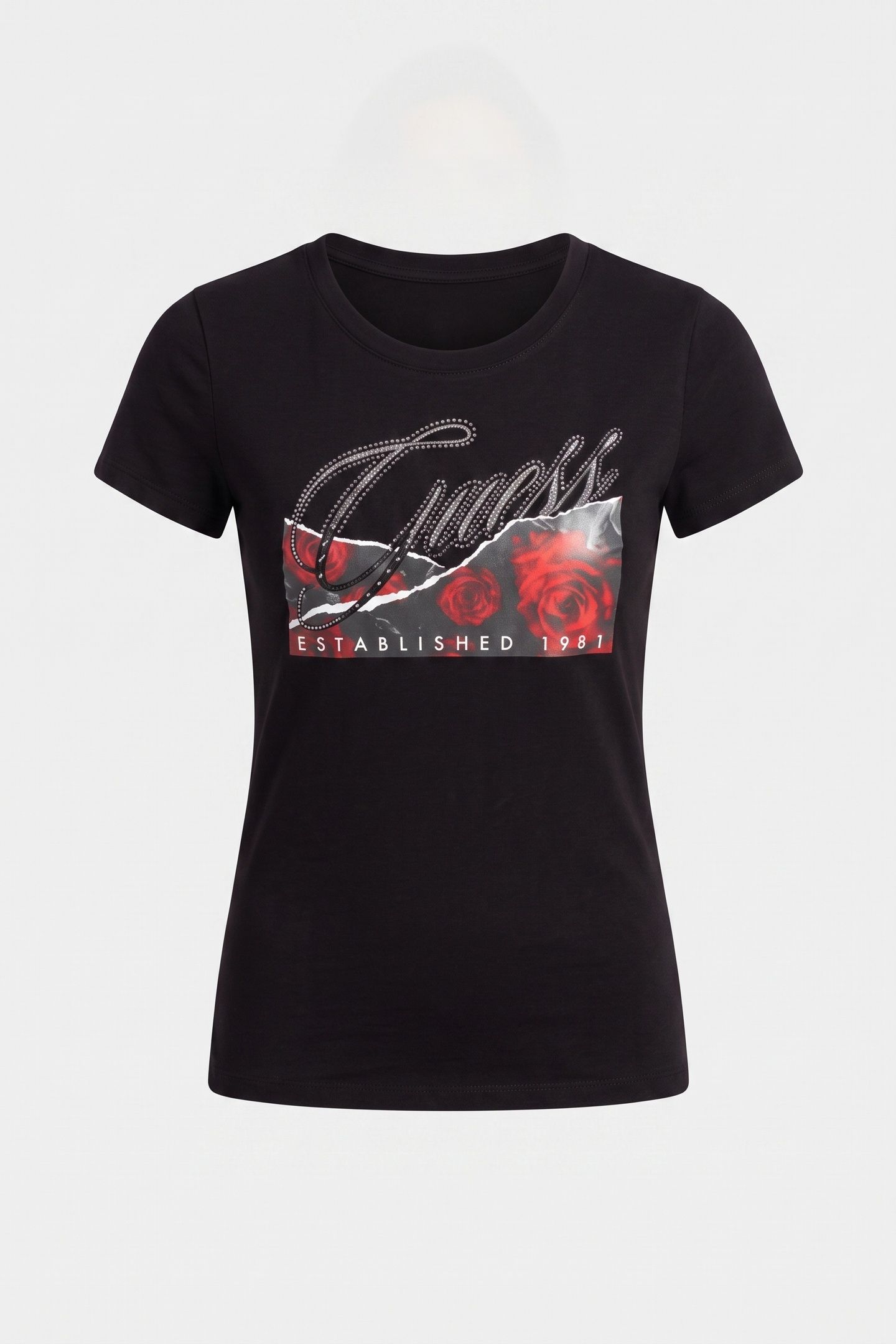 SS CN ROSES PRINT JET BLACK A996 3