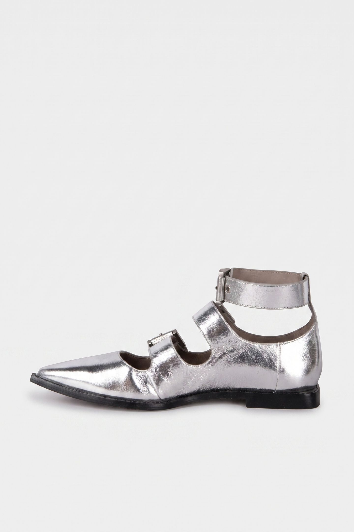 SUSAN BUCKLE SHOE SILVER 4