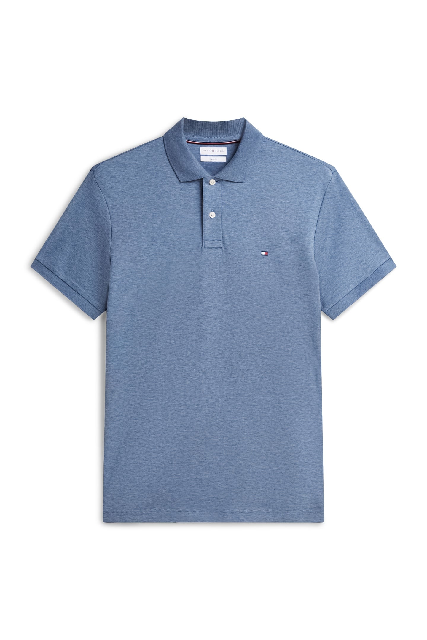 LIQUID COTTON REGULAR POLO HEATHERED BLUE 4